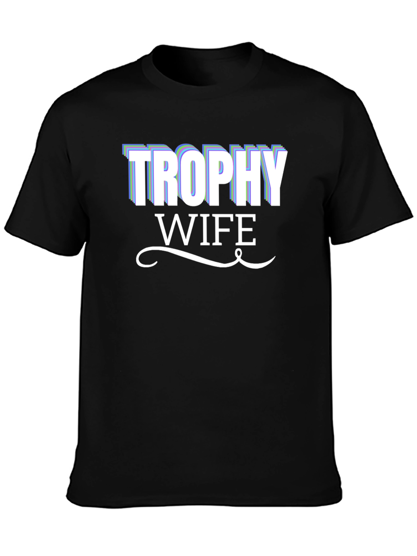 Trophy Wife Graphic Tee - Black