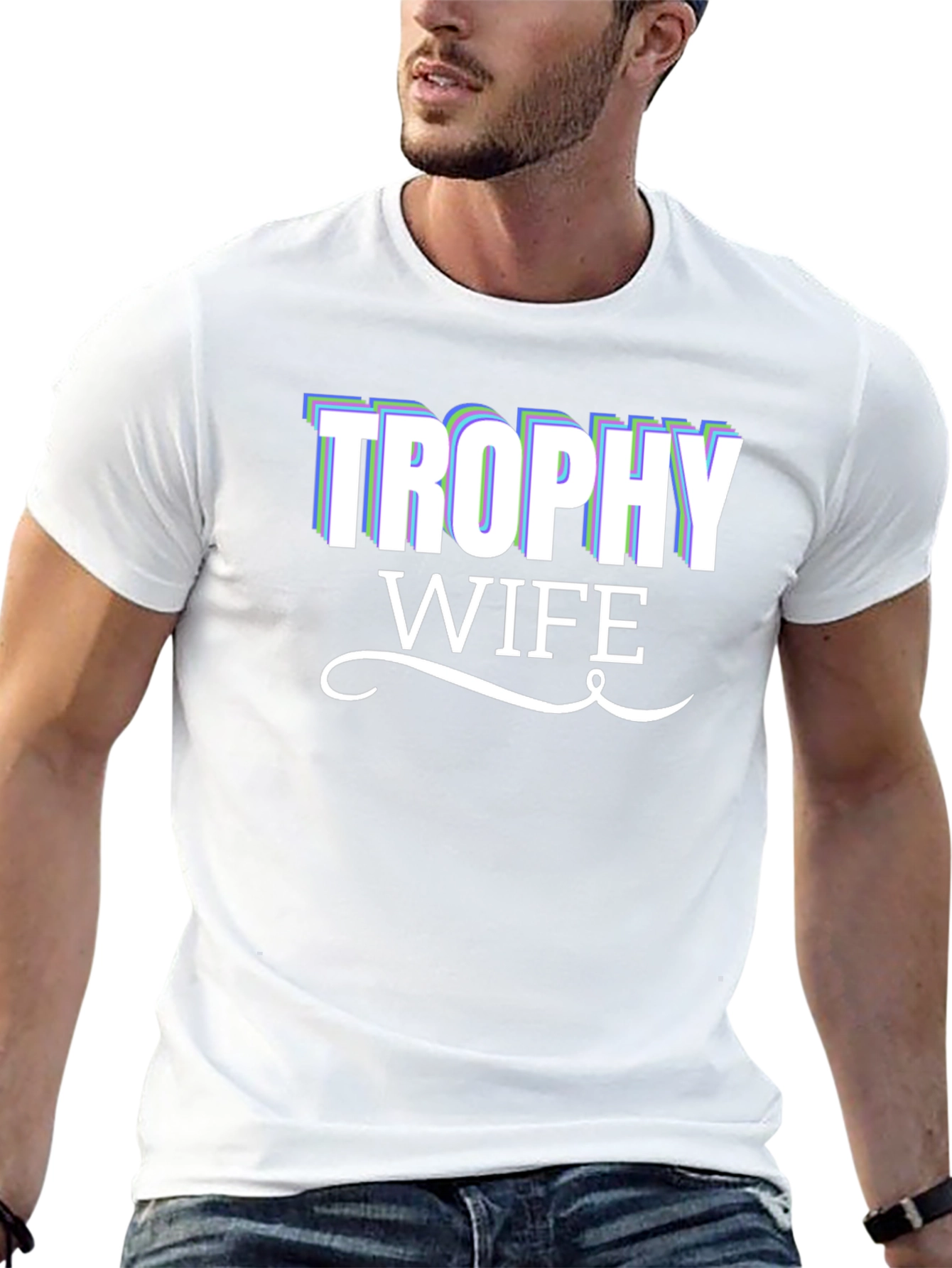 Trophy Wife Graphic Tee - Black