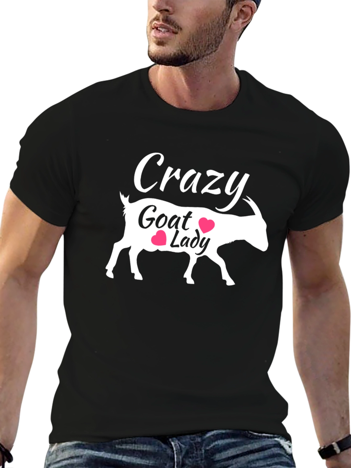 Crazy Goat Lady Graphic T-Shirt