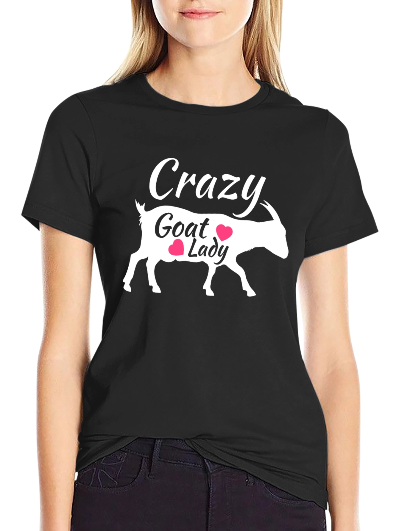 Crazy Goat Lady Graphic T-Shirt