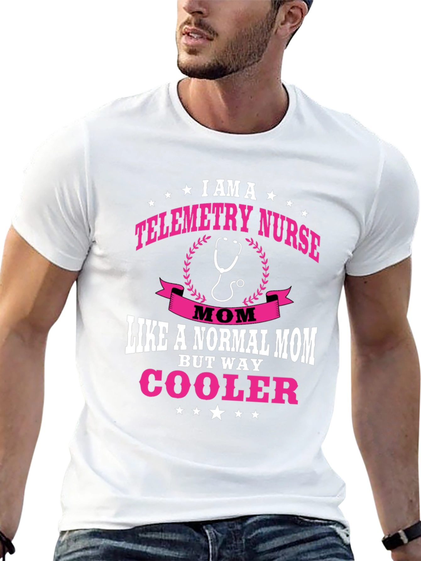 Telemetry Nurse Mom T-Shirt - Cooler Mom