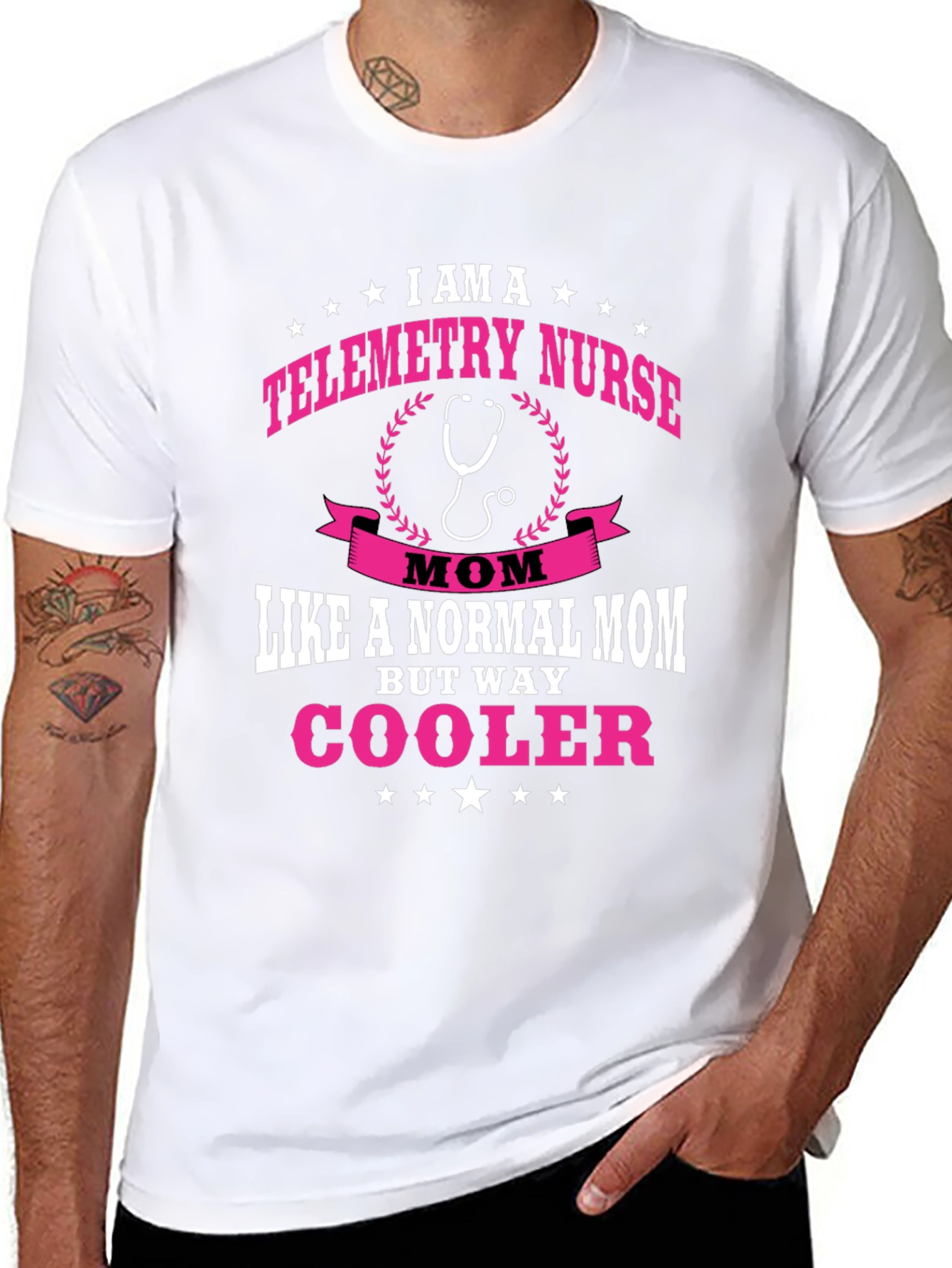 Telemetry Nurse Mom T-Shirt - Cooler Mom