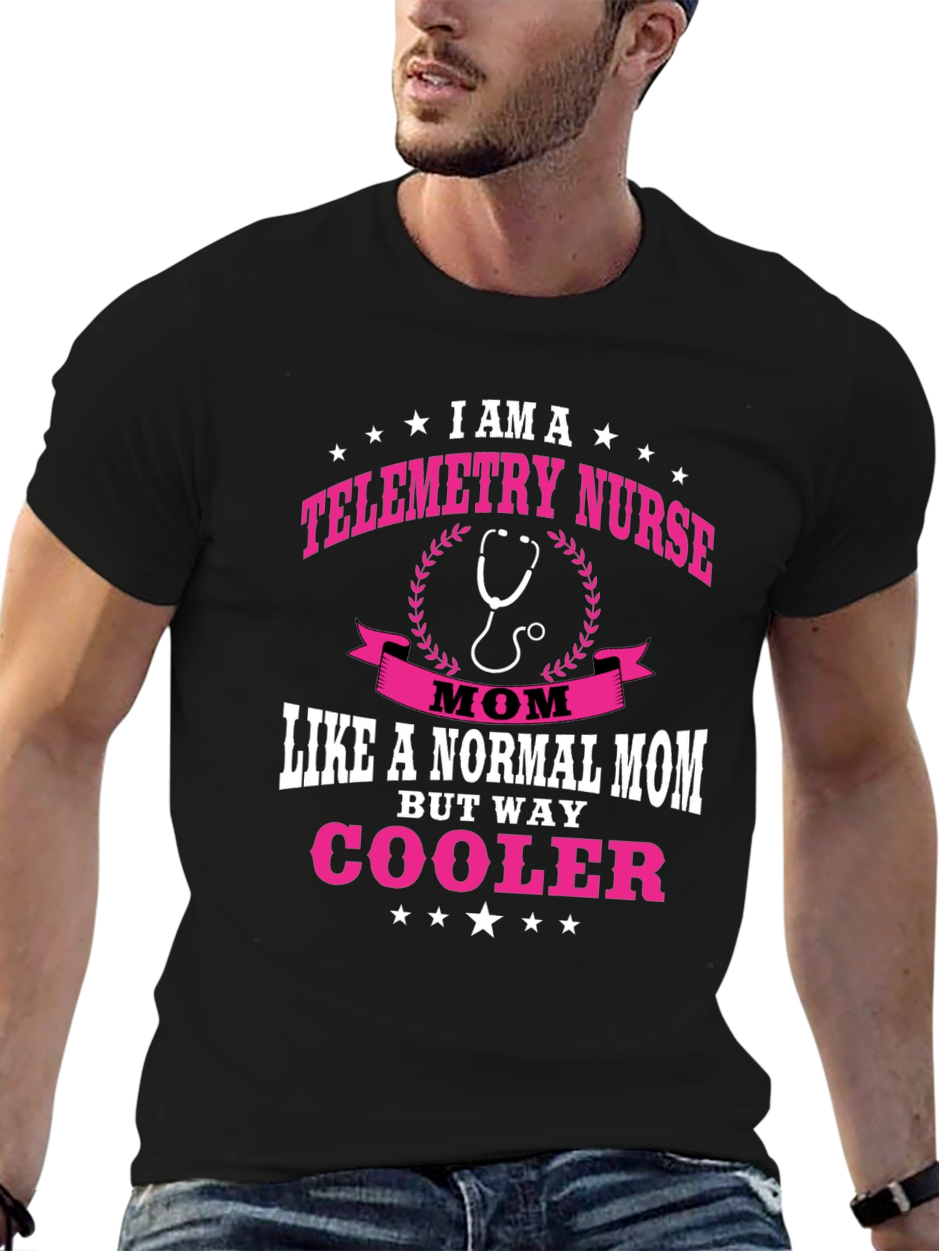 Telemetry Nurse Mom T-Shirt - Cooler Mom
