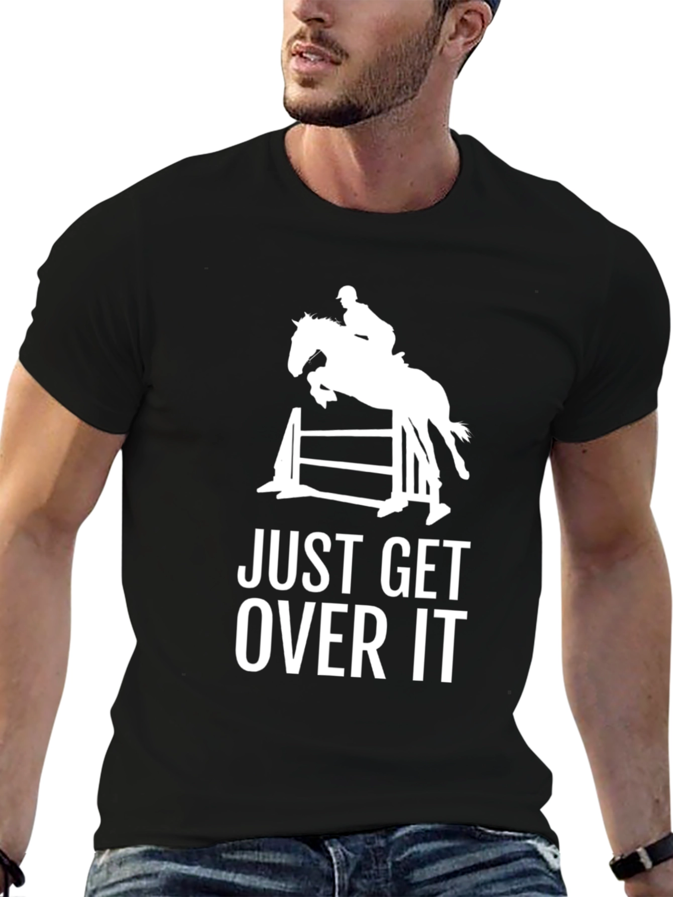 Equestrian Just Get Over It Graphic Tee
