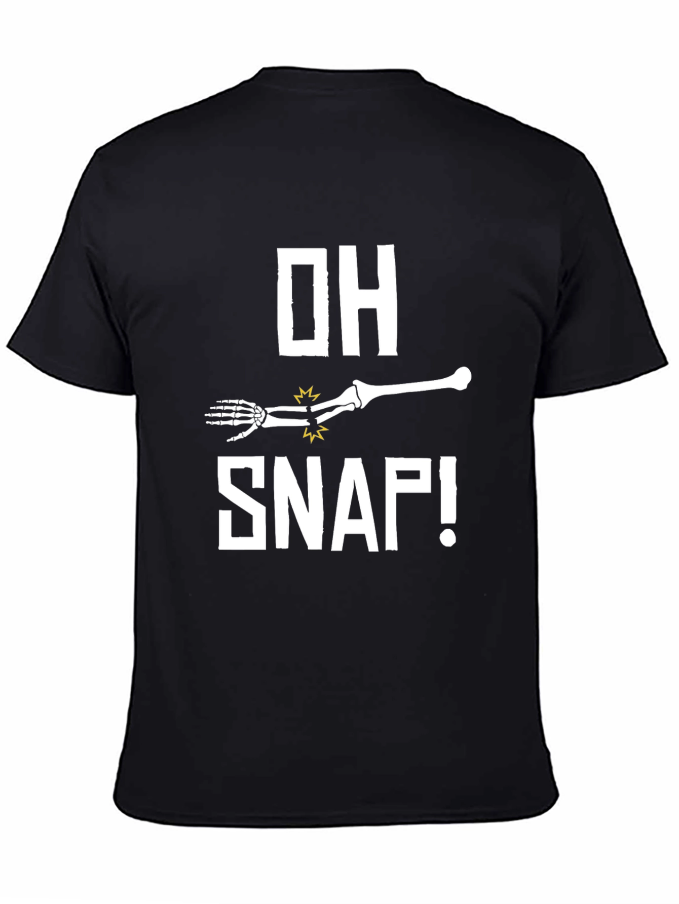 Funny Oh Snap Broken Bone Skeleton Arm T-Shirt