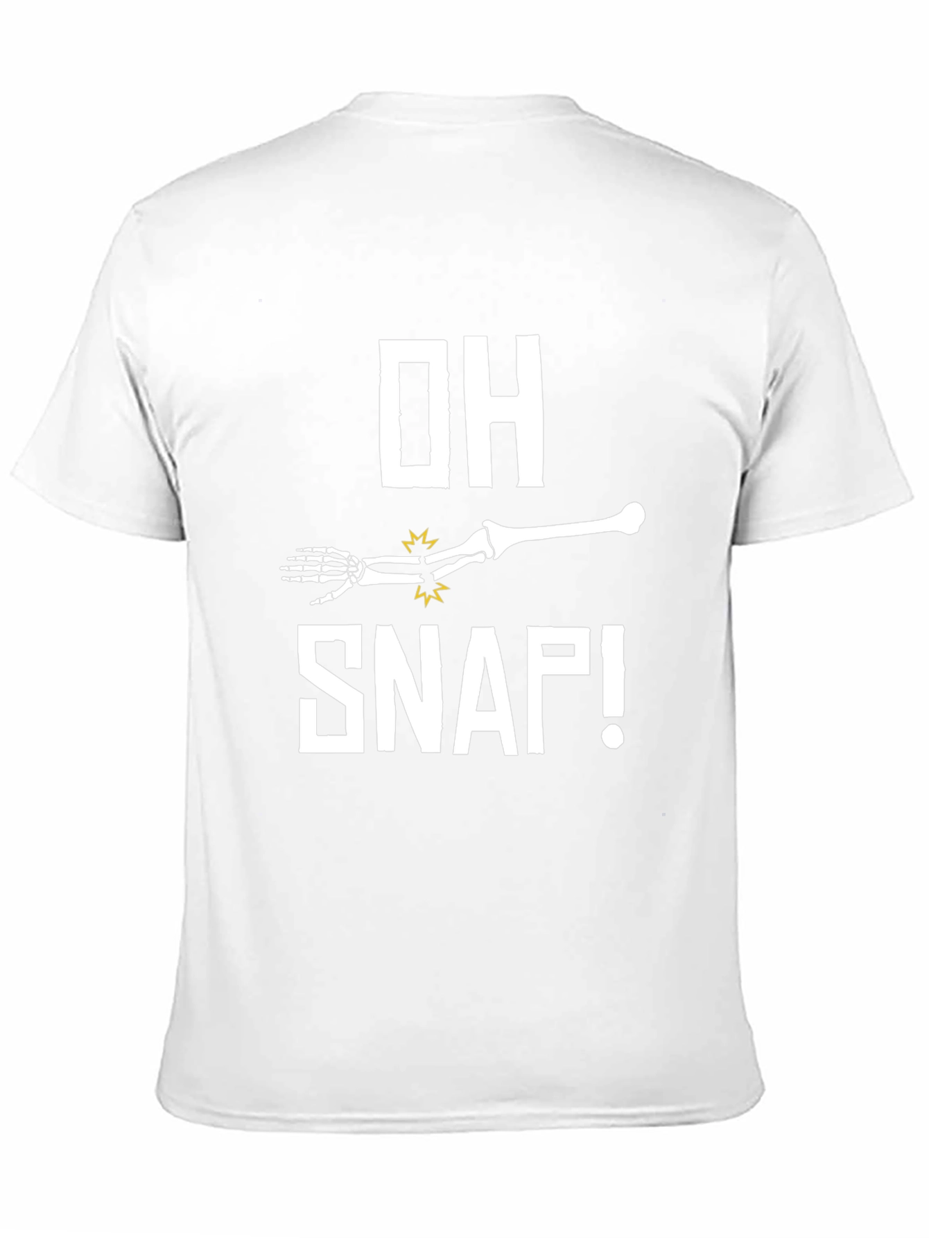 Funny Oh Snap Broken Bone Skeleton Arm T-Shirt