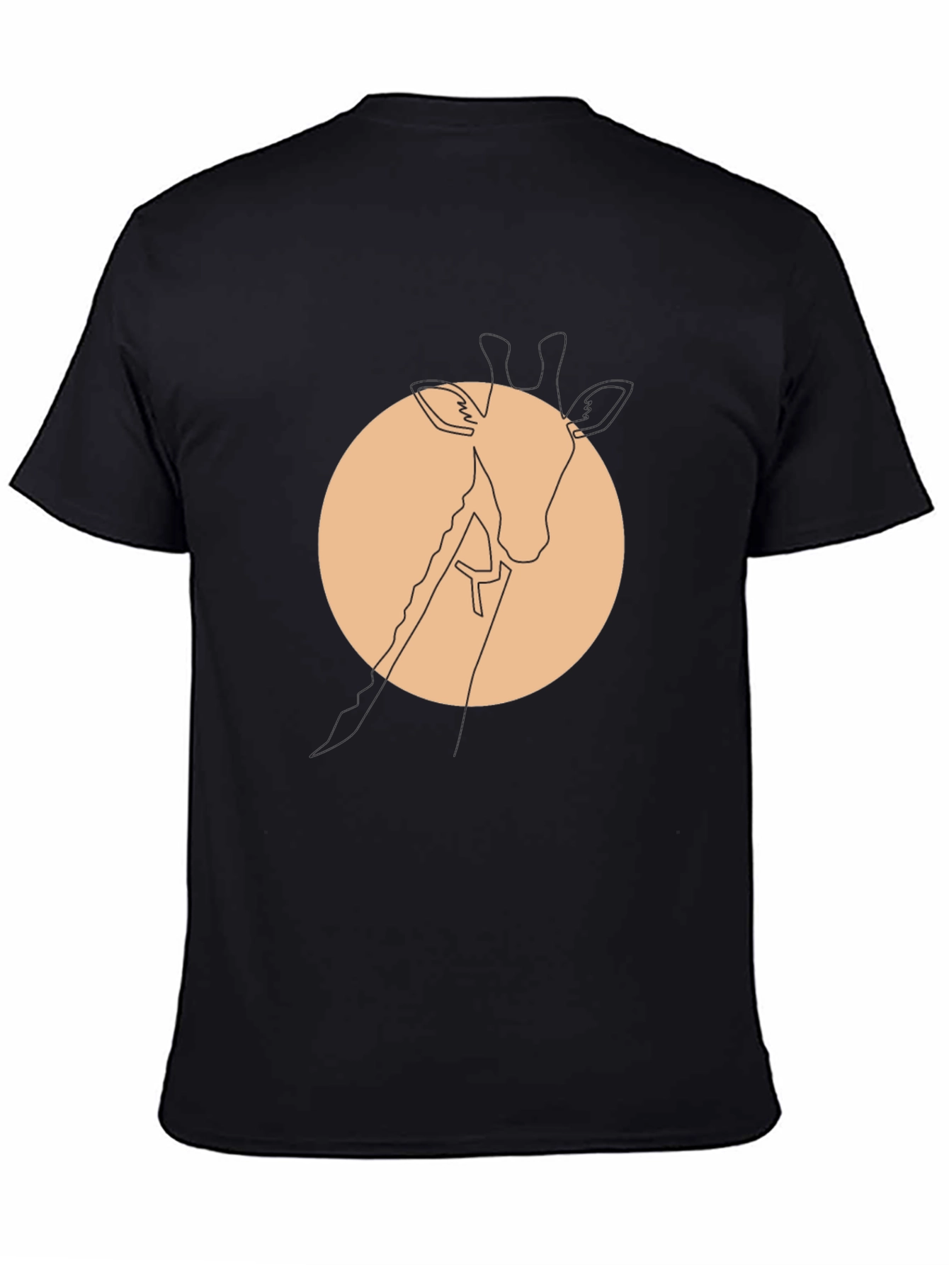 Minimalist Giraffe Tee - Modern Graphic T-Shirt