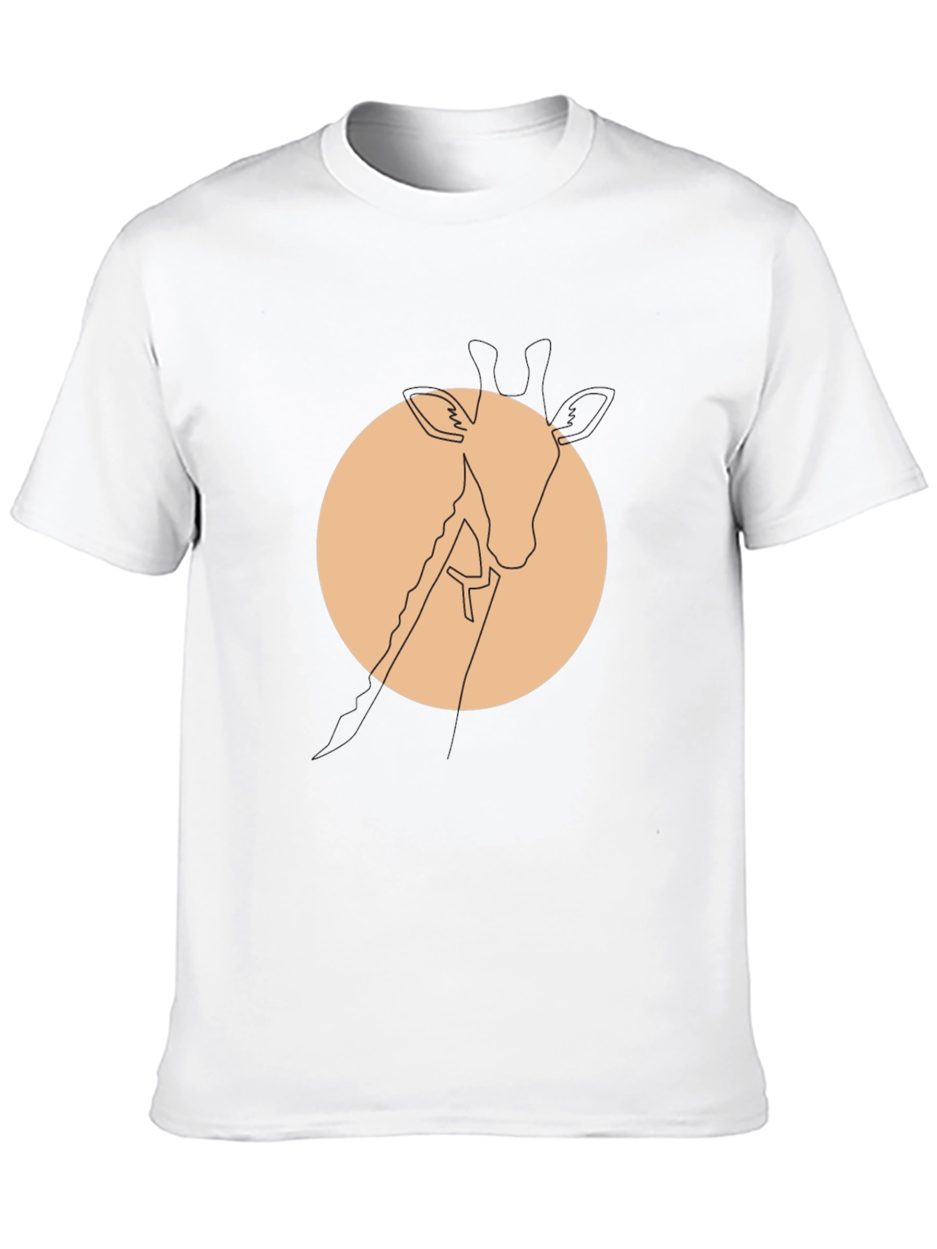 Minimalist Giraffe Tee - Modern Graphic T-Shirt