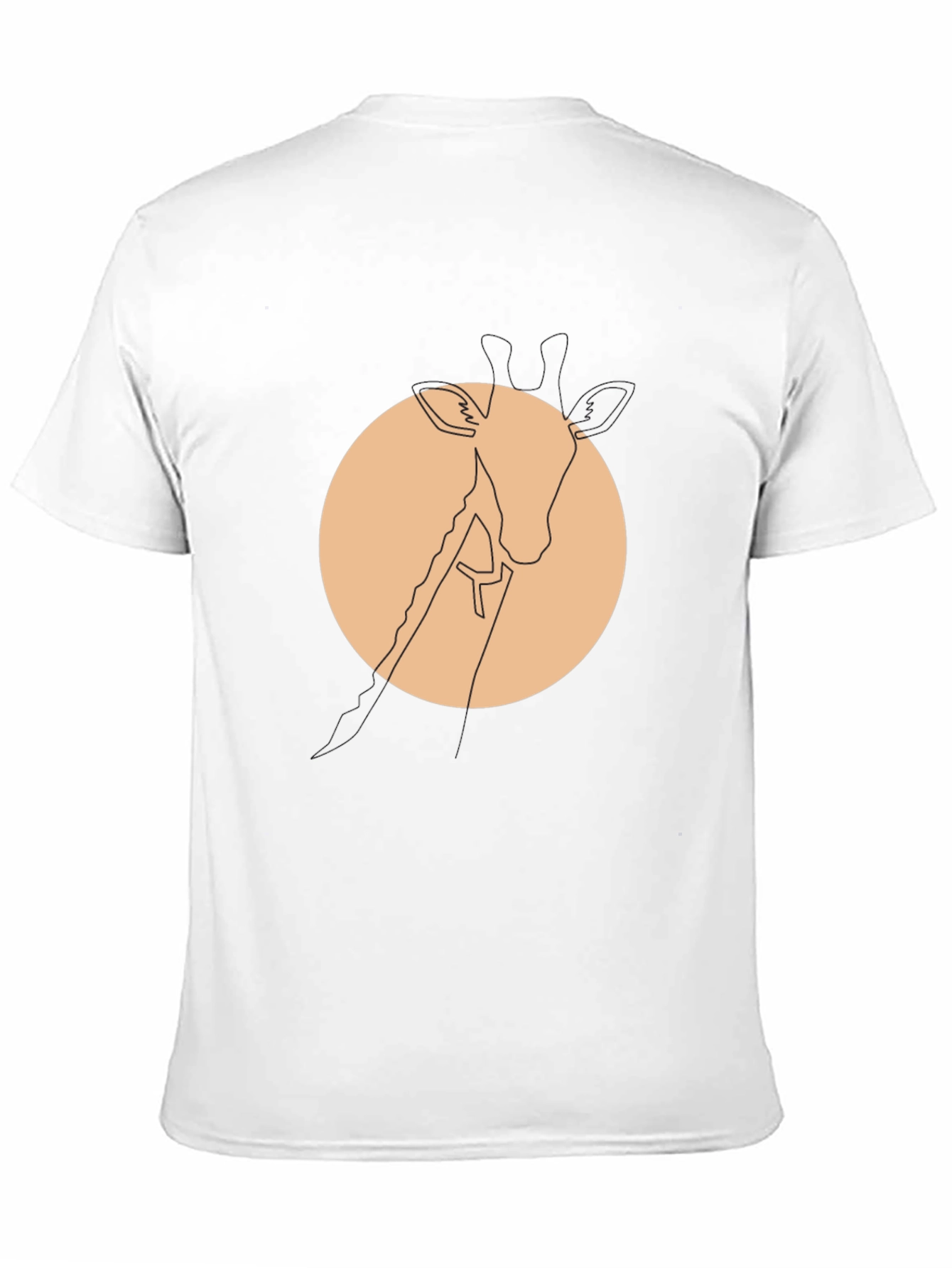Minimalist Giraffe Tee - Modern Graphic T-Shirt