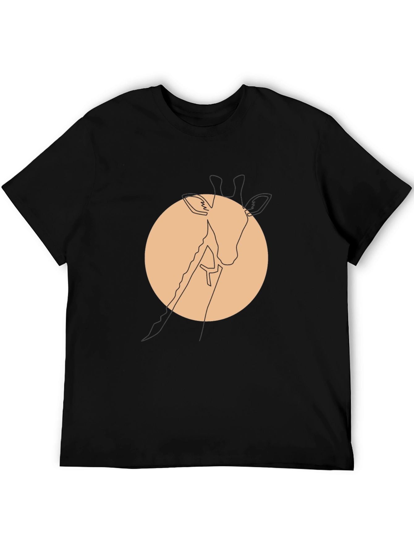 Minimalist Giraffe Tee - Modern Graphic T-Shirt