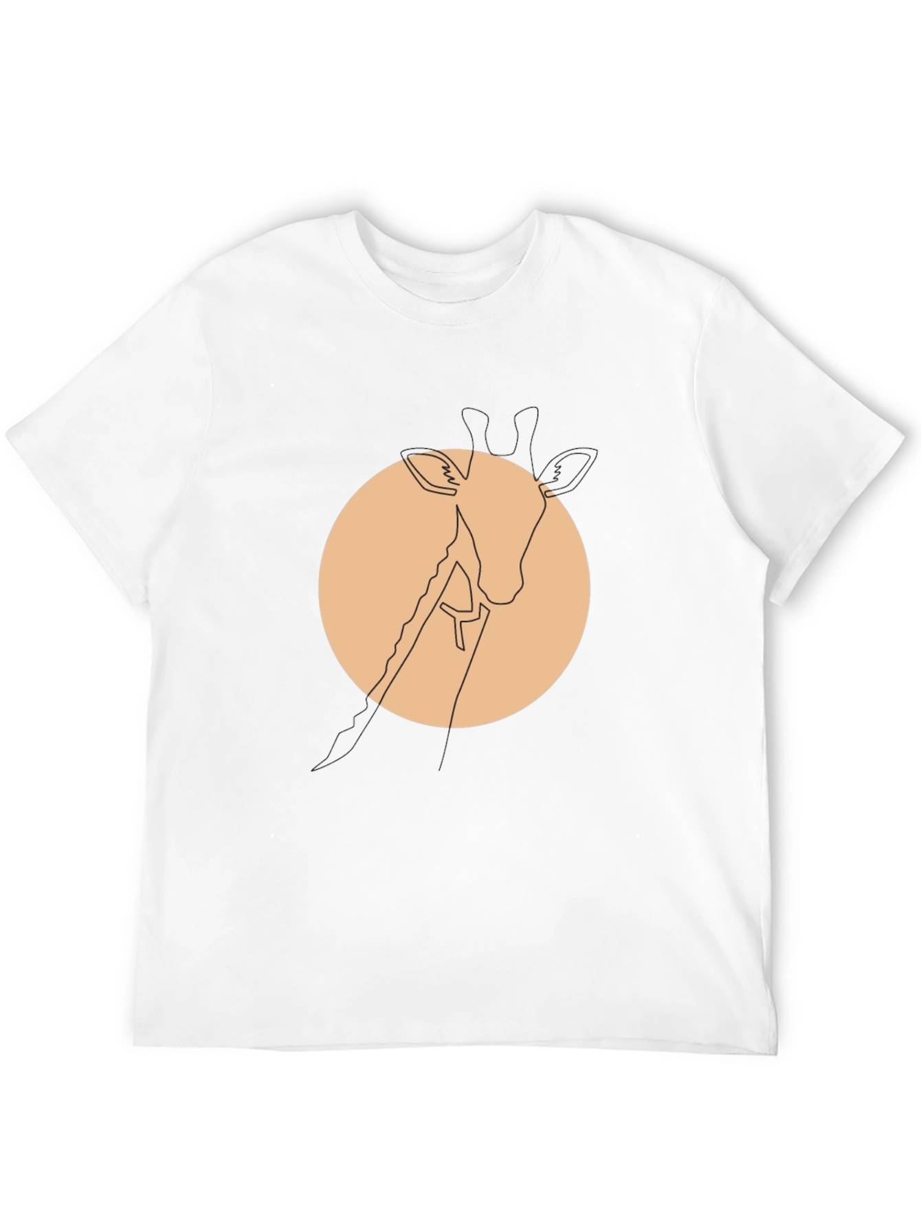 Minimalist Giraffe Tee - Modern Graphic T-Shirt