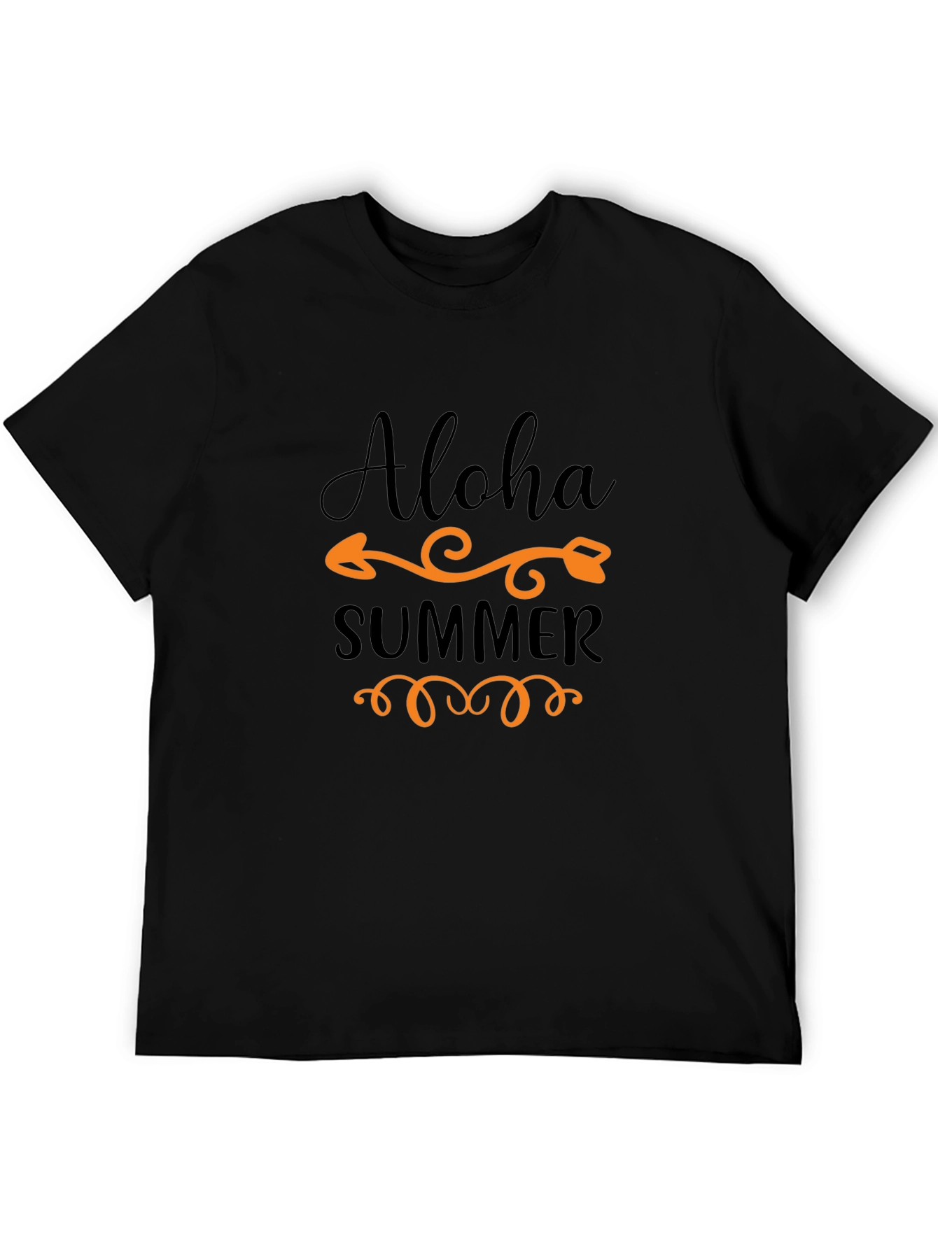 Aloha Summer Graphic Tee - Black