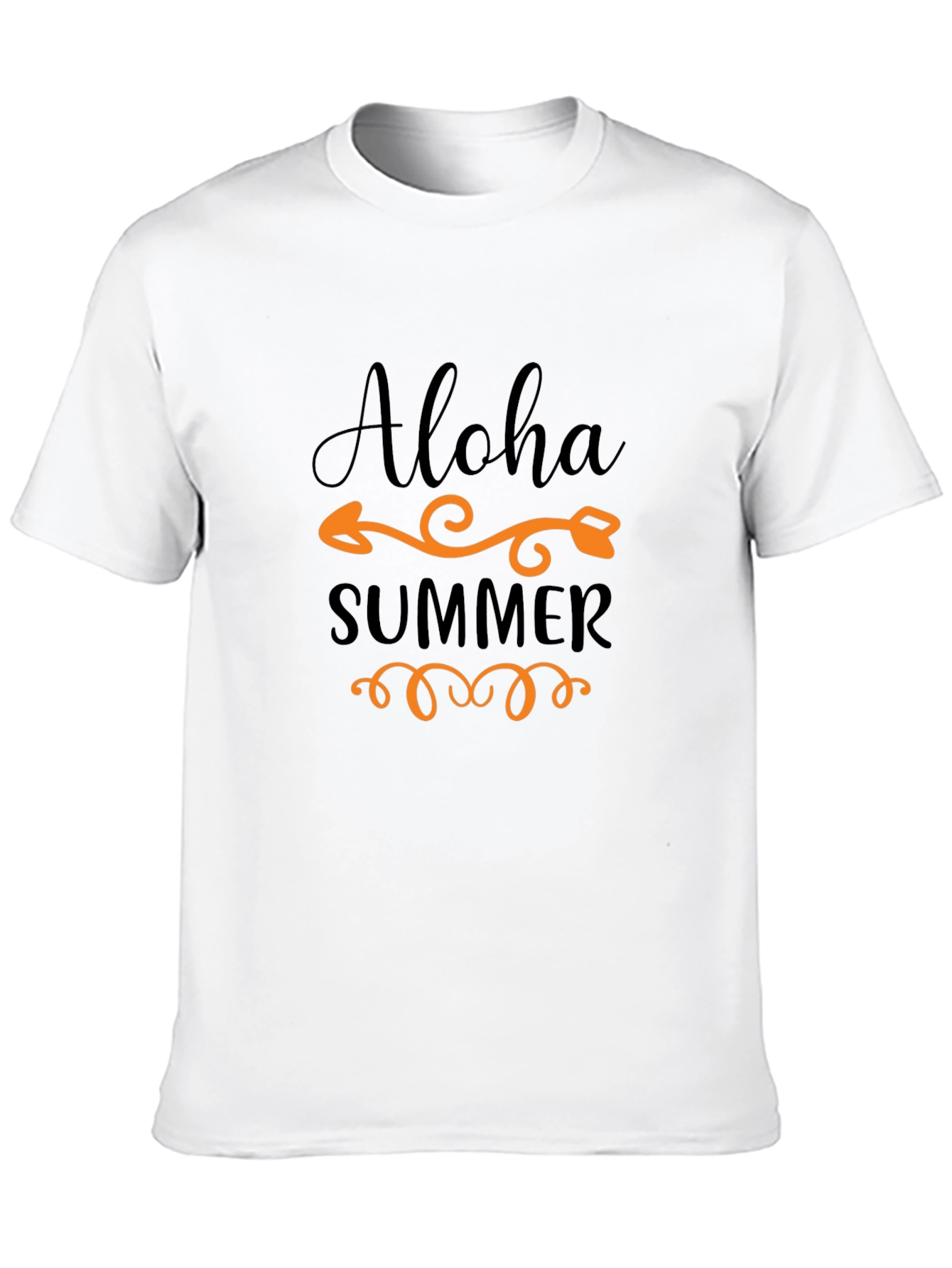 Aloha Summer Graphic Tee - Black