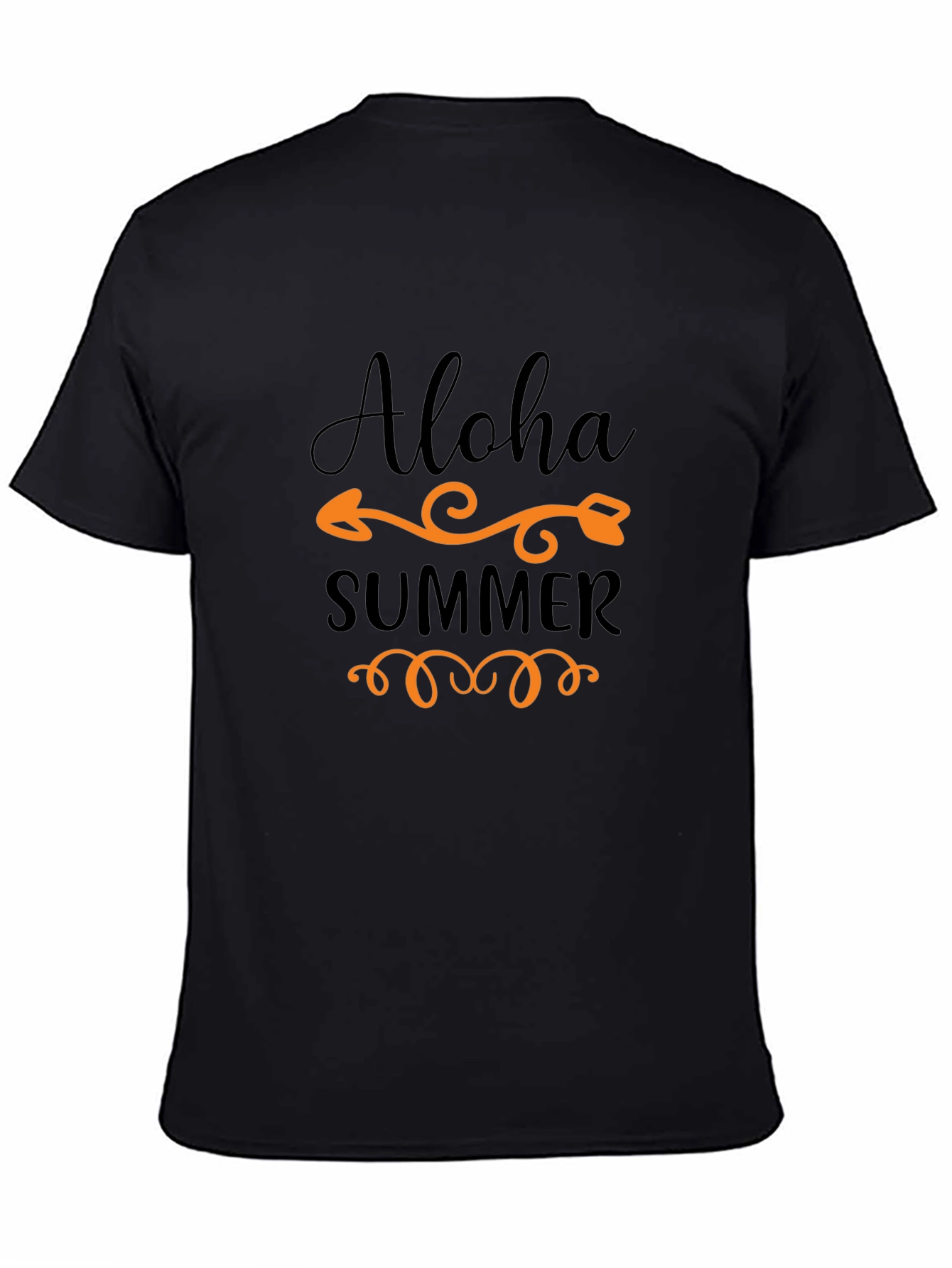 Aloha Summer Graphic Tee - Black