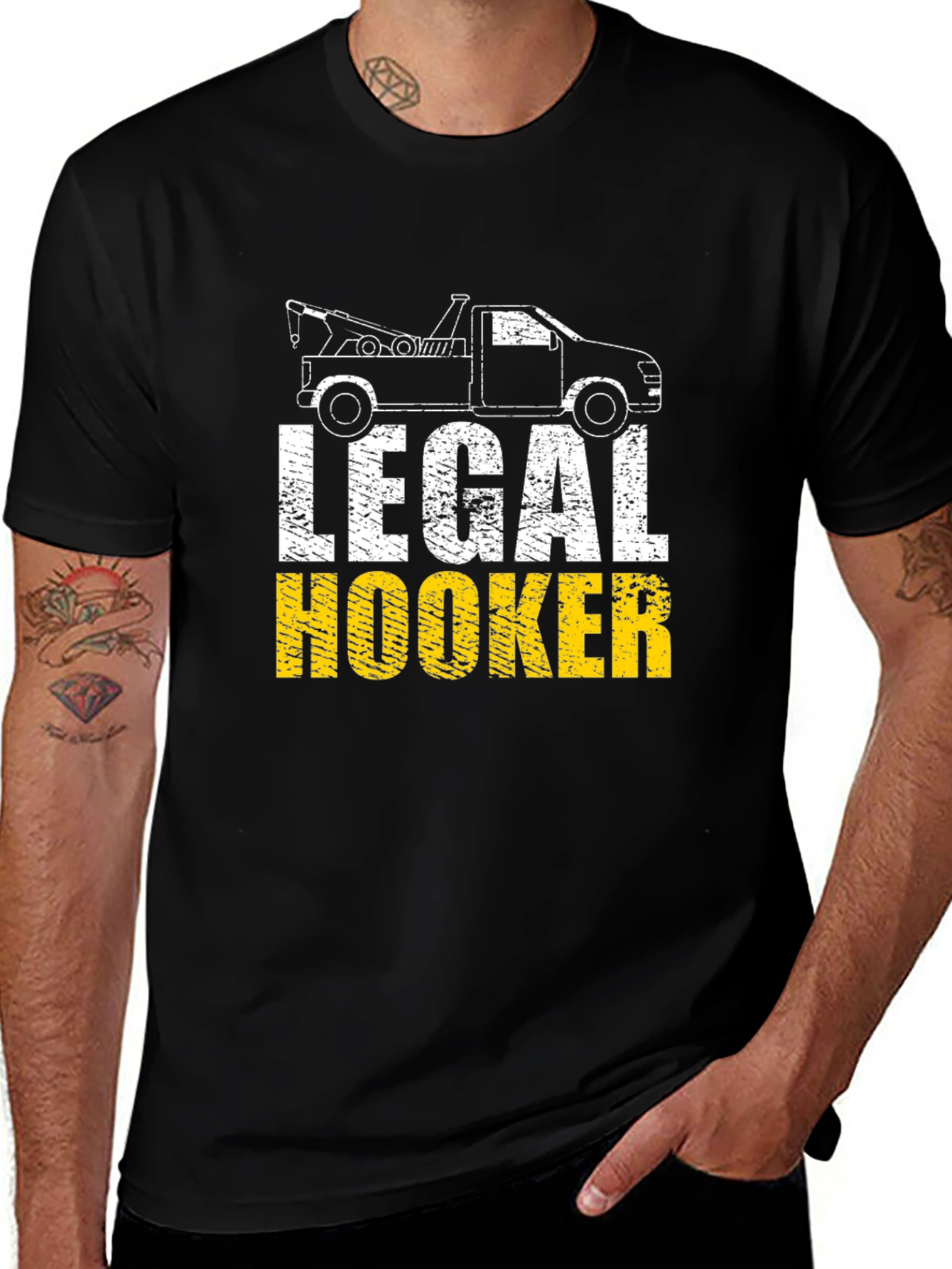 Legal Hooker T-Shirt - Tow Truck Humor