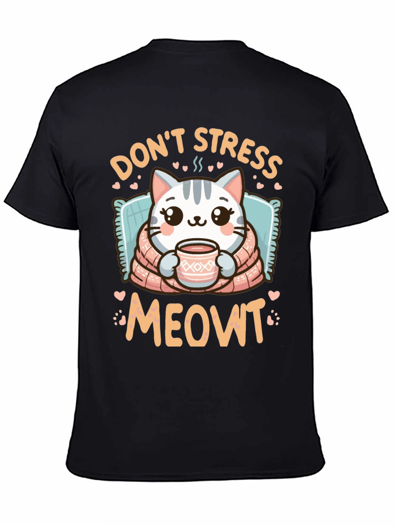Dont Stress Meowt T-Shirt - Cute Cat Design