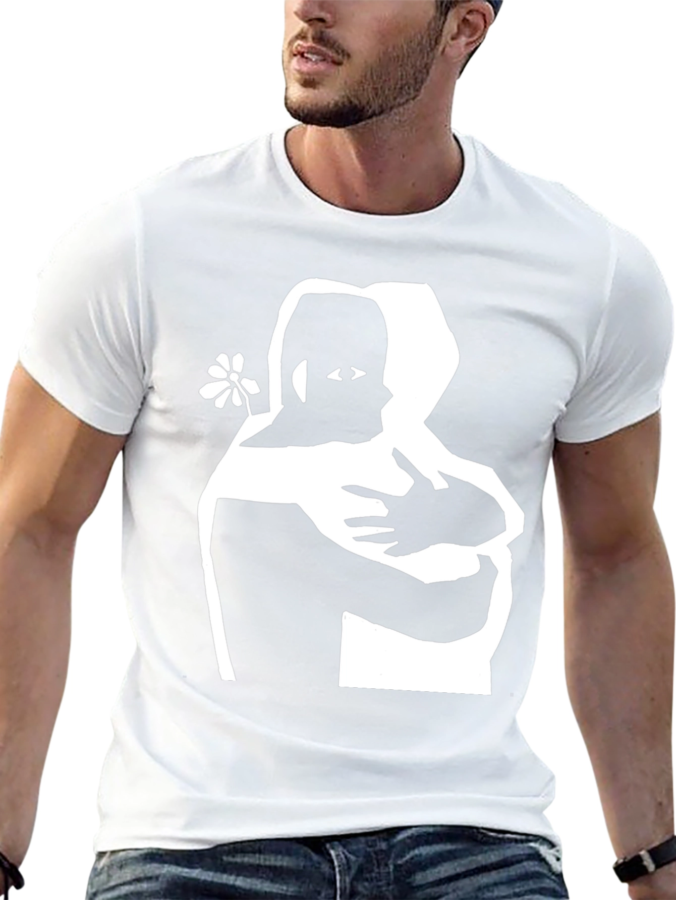 Embrace Graphic Tee - Hugging Design