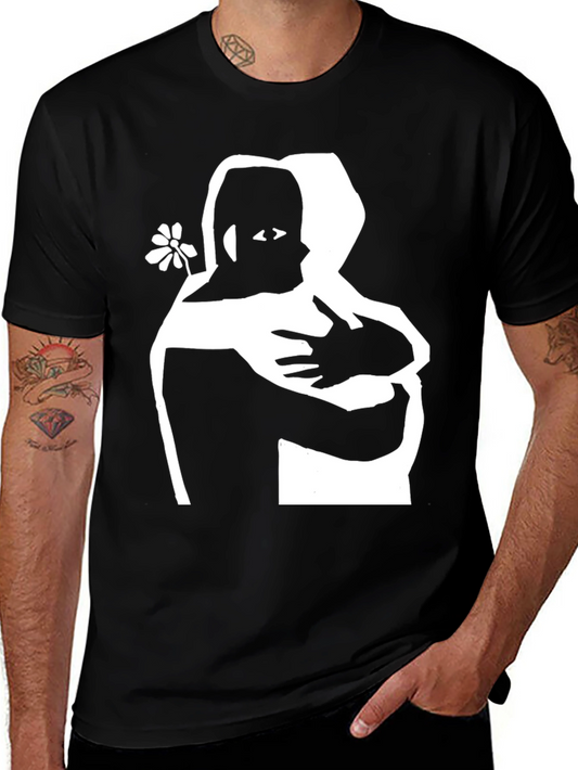 Embrace Graphic Tee - Hugging Design