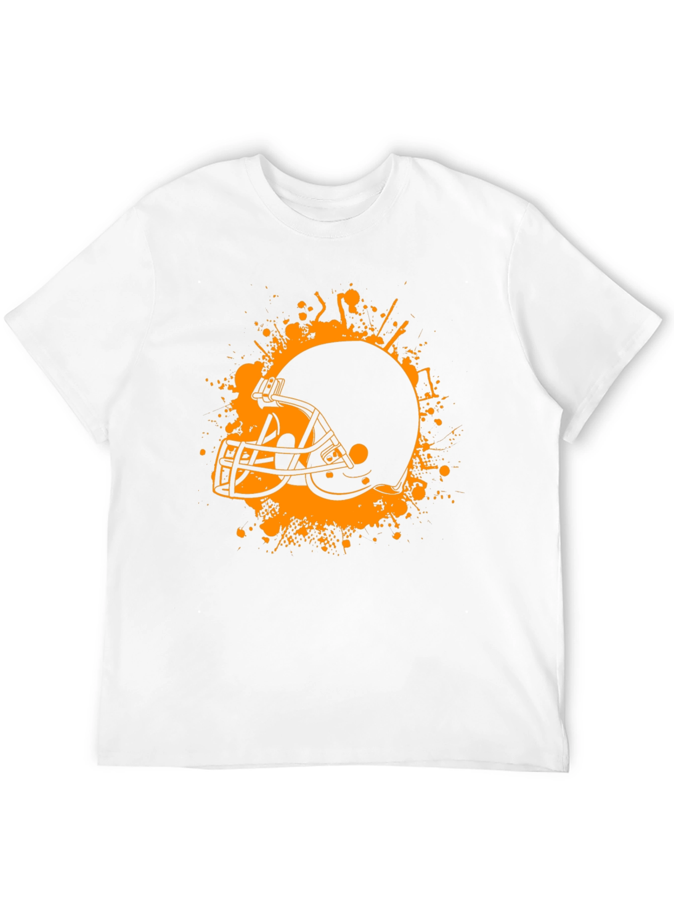 Football Helmet Graphic Tee - Black