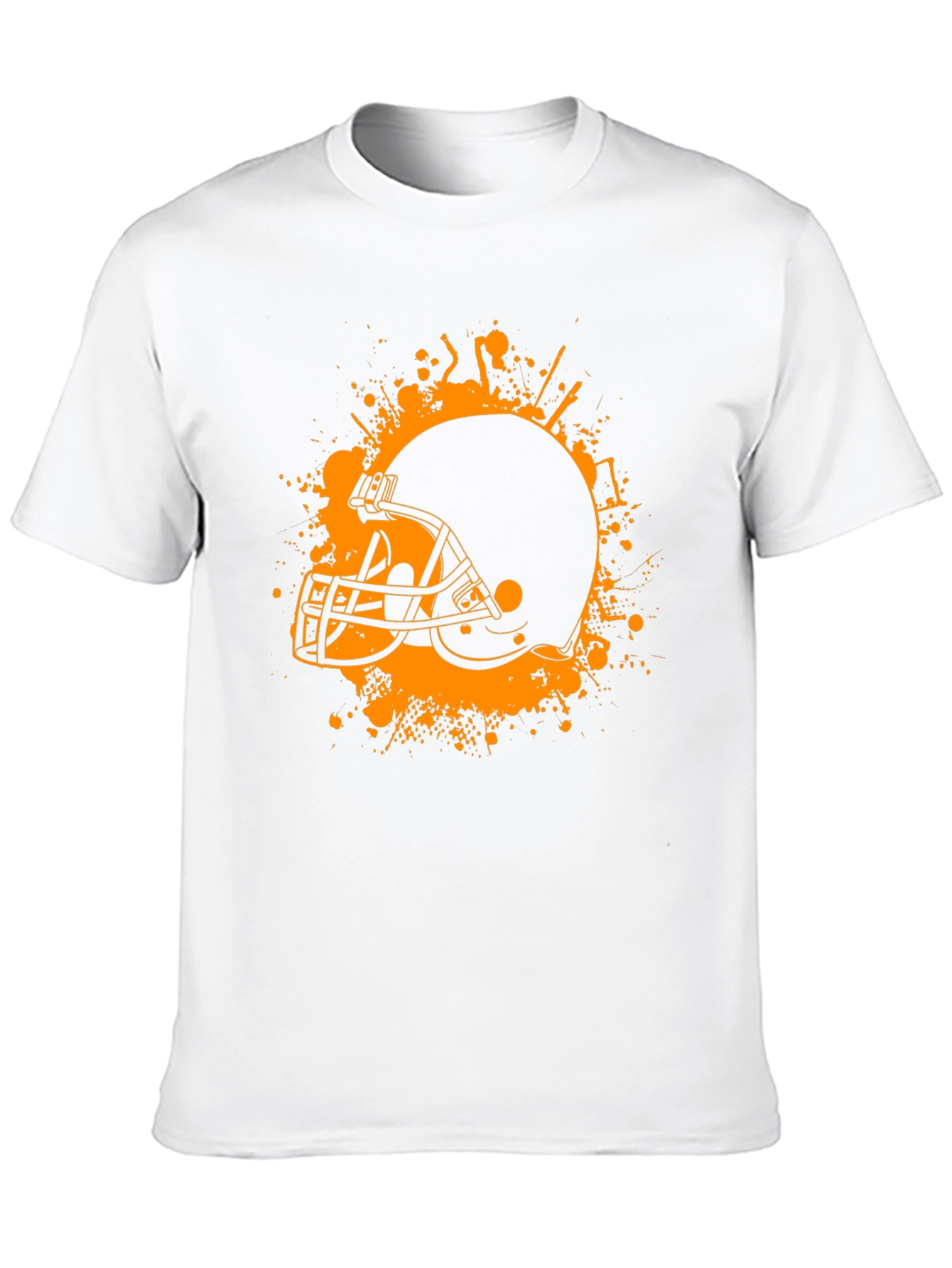 Football Helmet Graphic Tee - Black