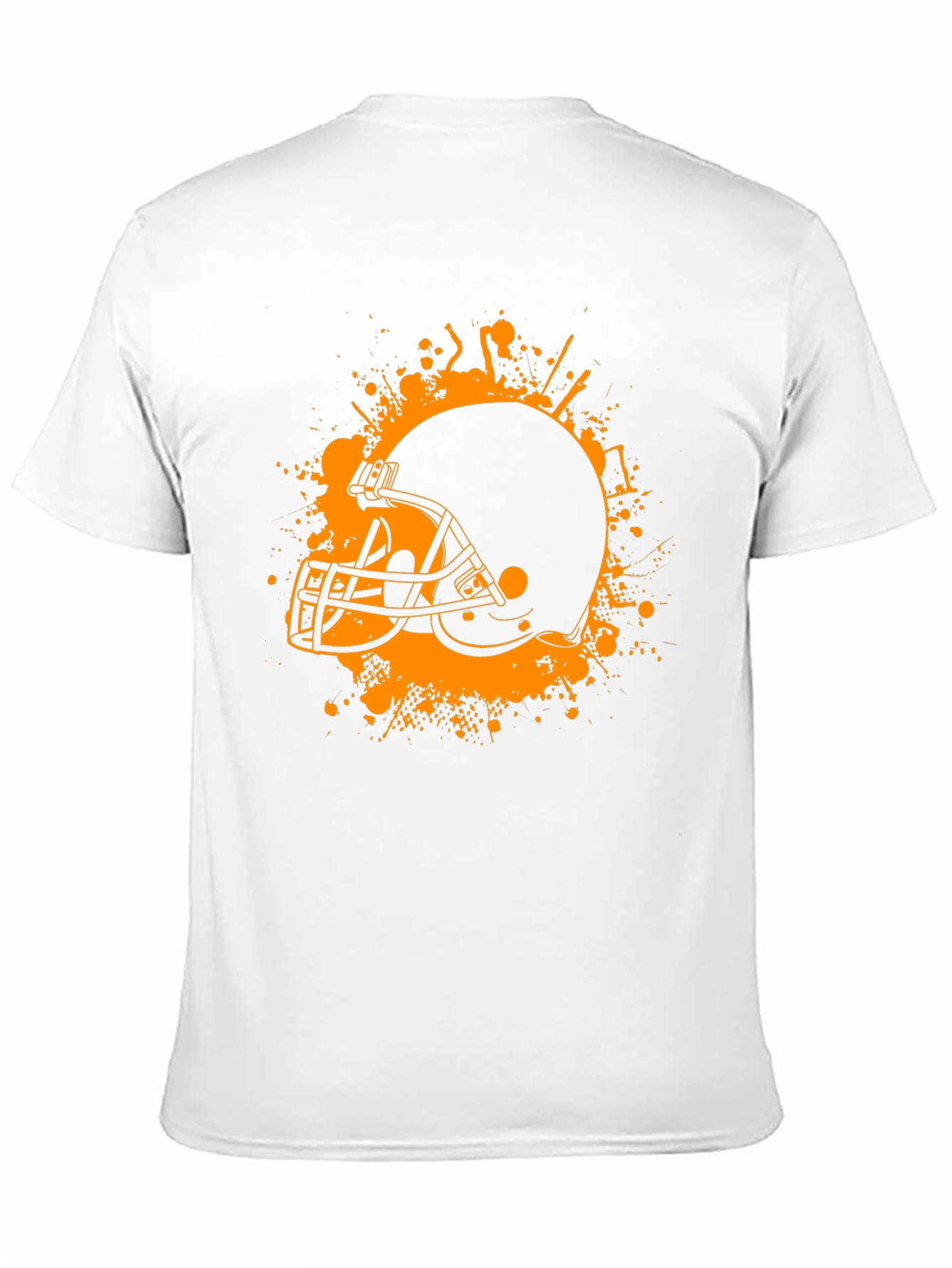 Football Helmet Graphic Tee - Black