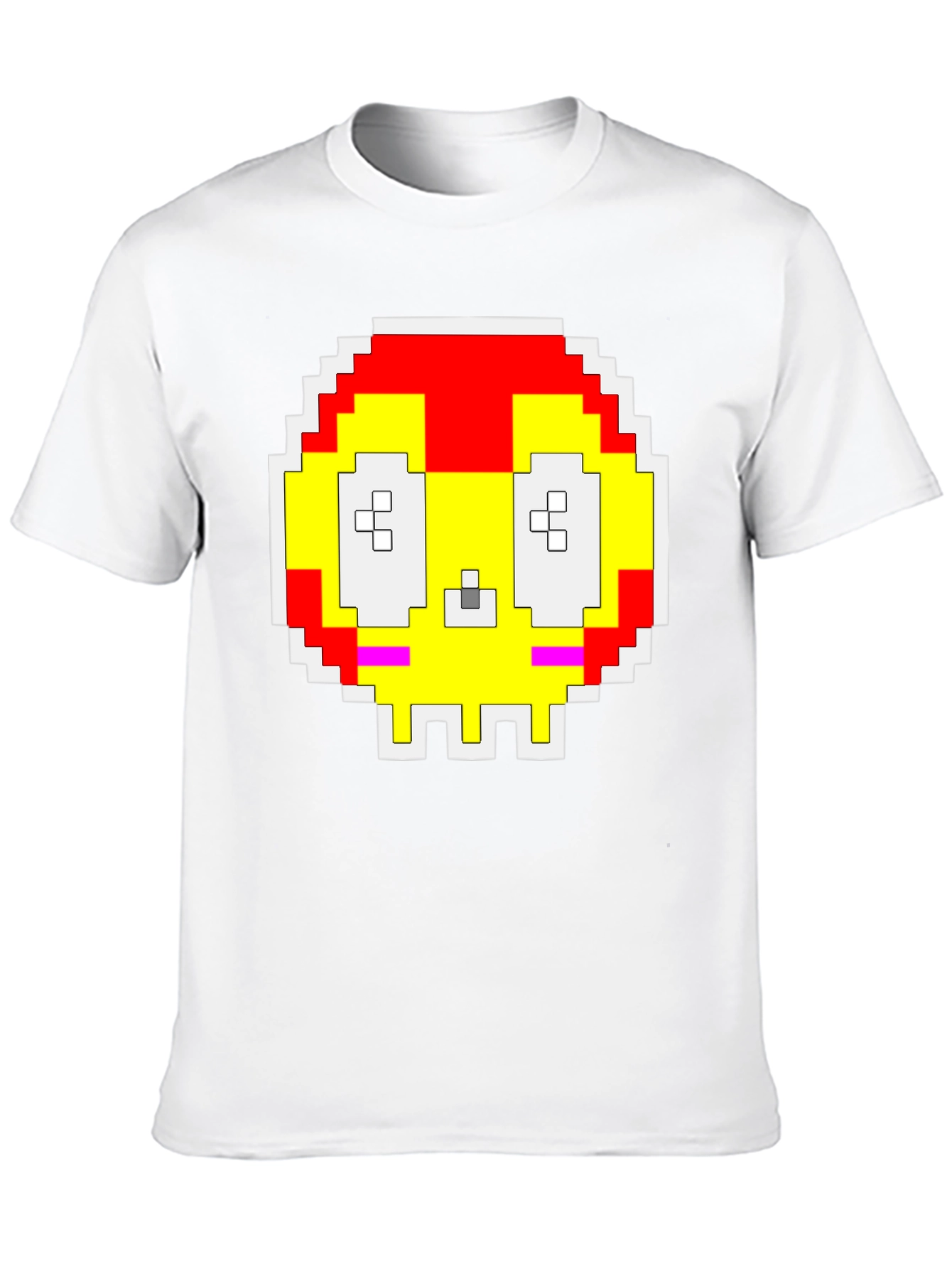 Pixelated Skull T-Shirt - Retro Gaming Style