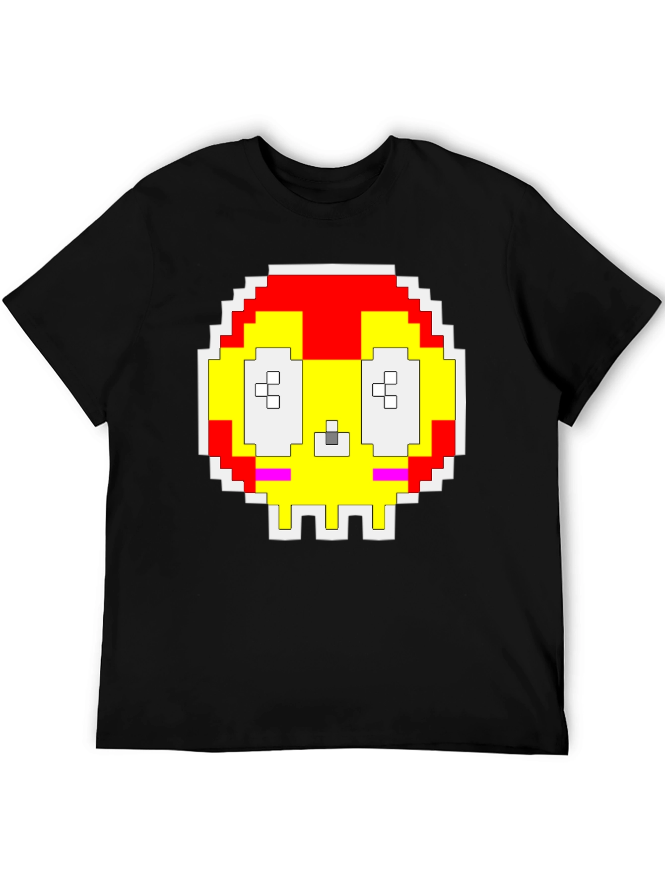 Pixelated Skull T-Shirt - Retro Gaming Style