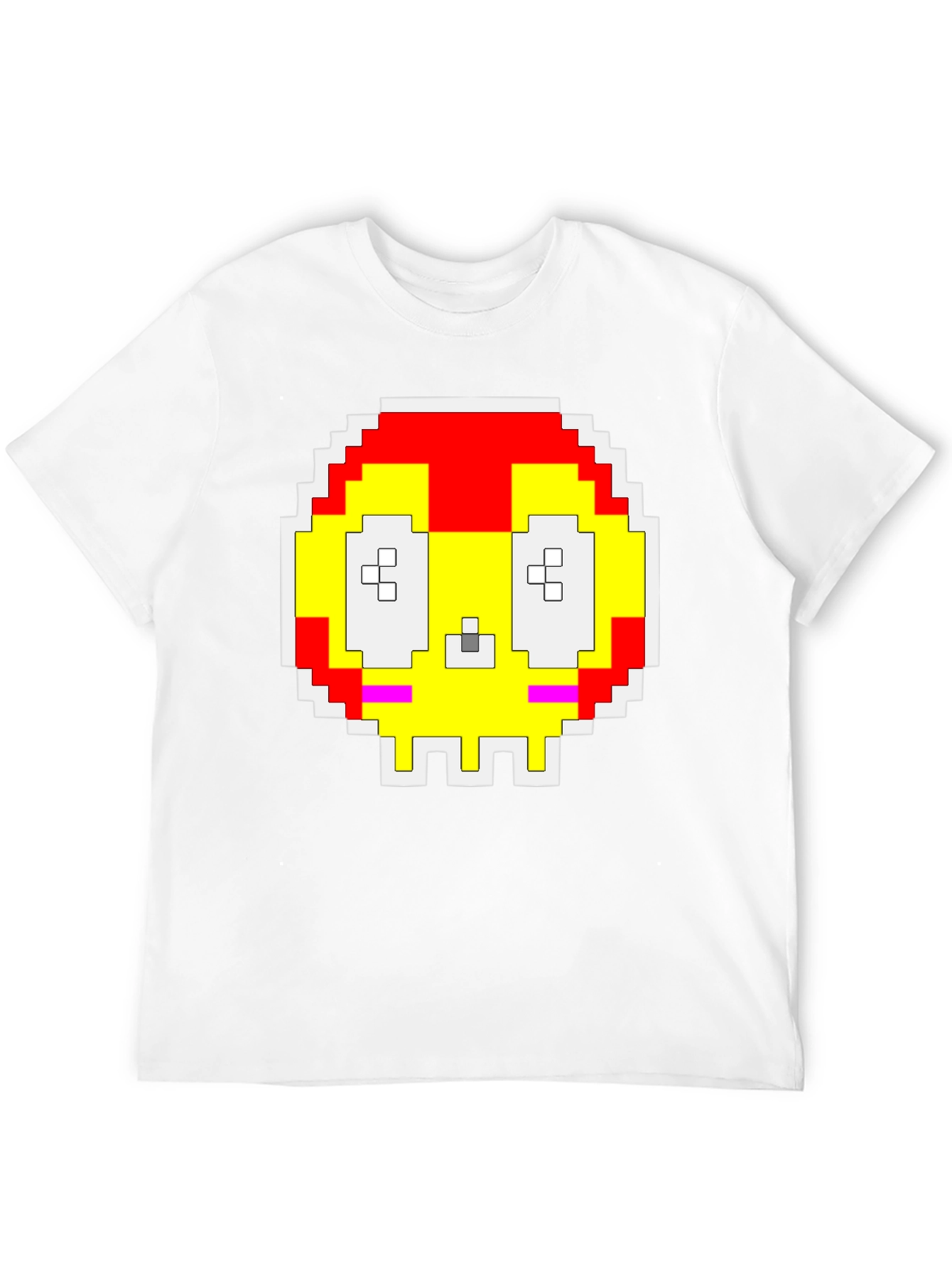 Pixelated Skull T-Shirt - Retro Gaming Style