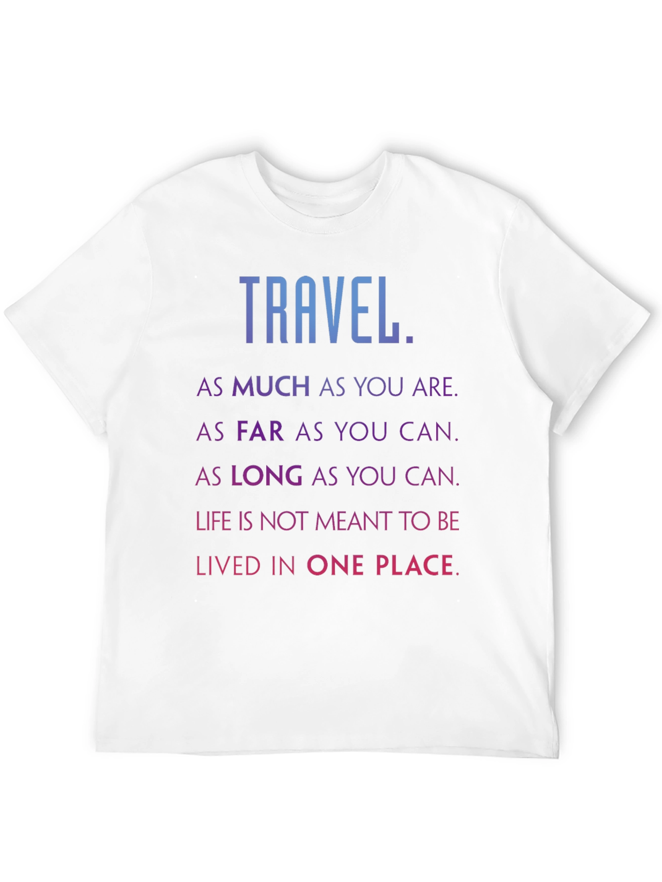 Travel Inspired Black Graphic Tee Shirt