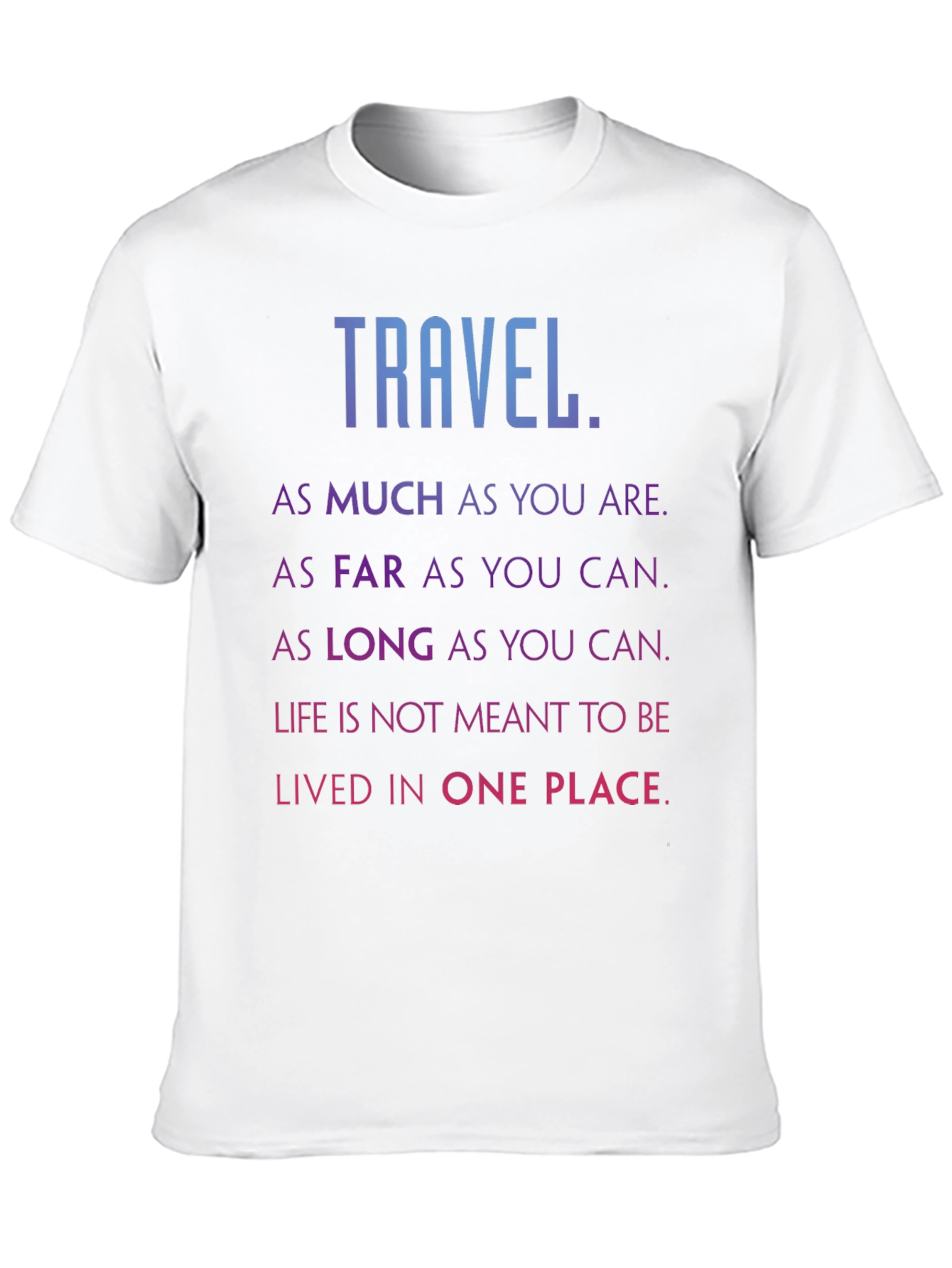 Travel Inspired Black Graphic Tee Shirt
