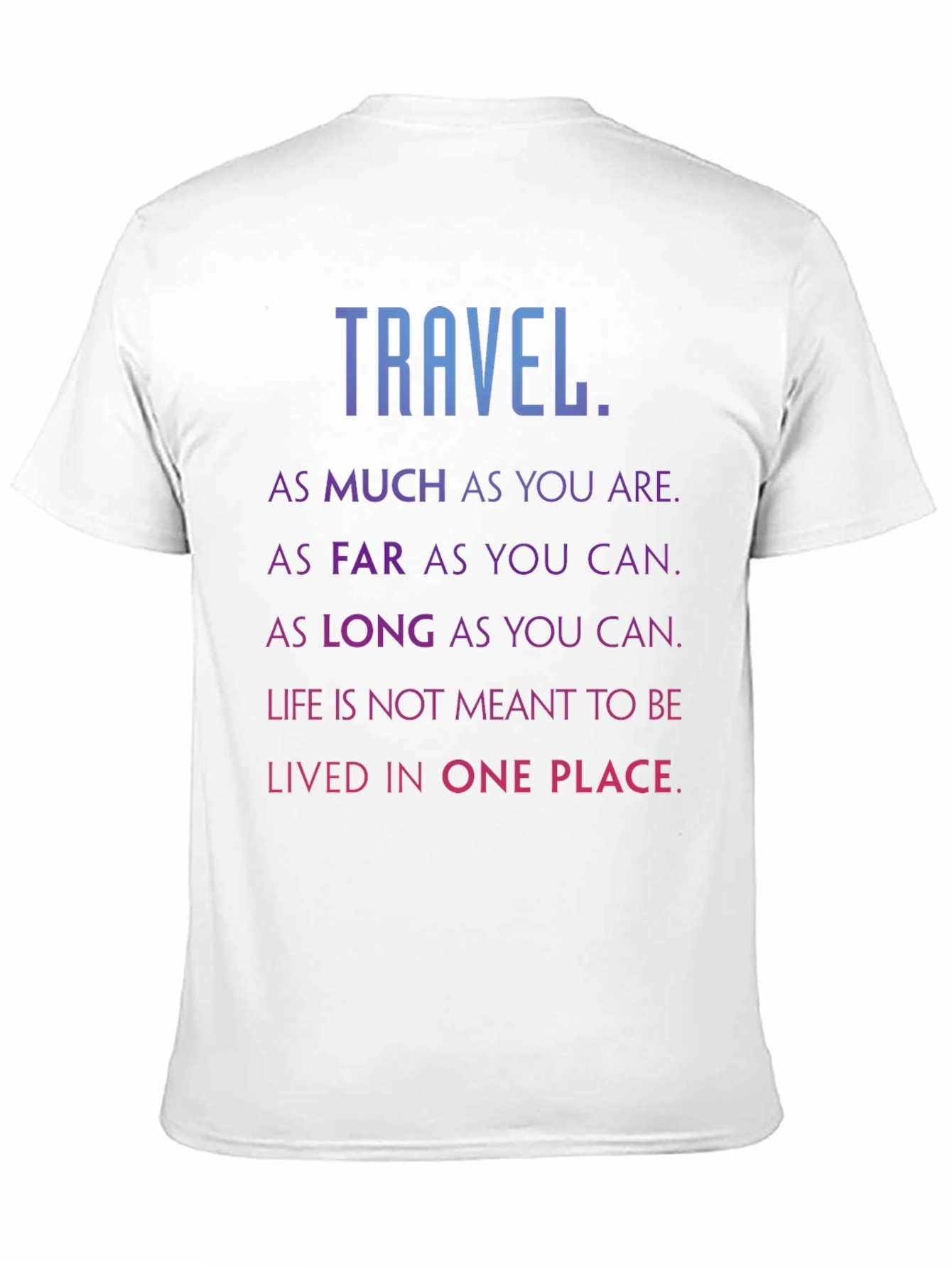 Travel Inspired Black Graphic Tee Shirt