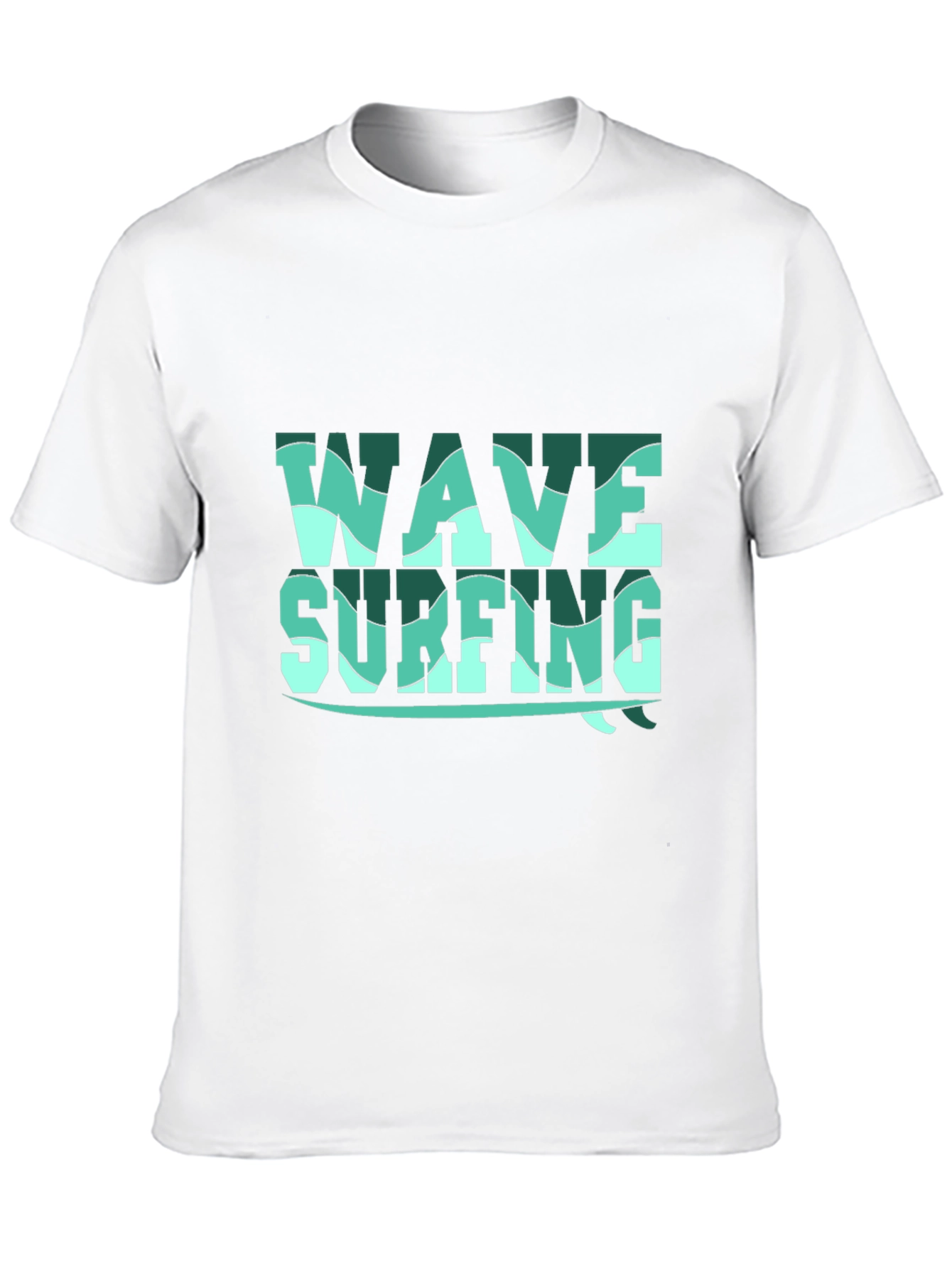 Wave Surfing Graphic Tee - Black