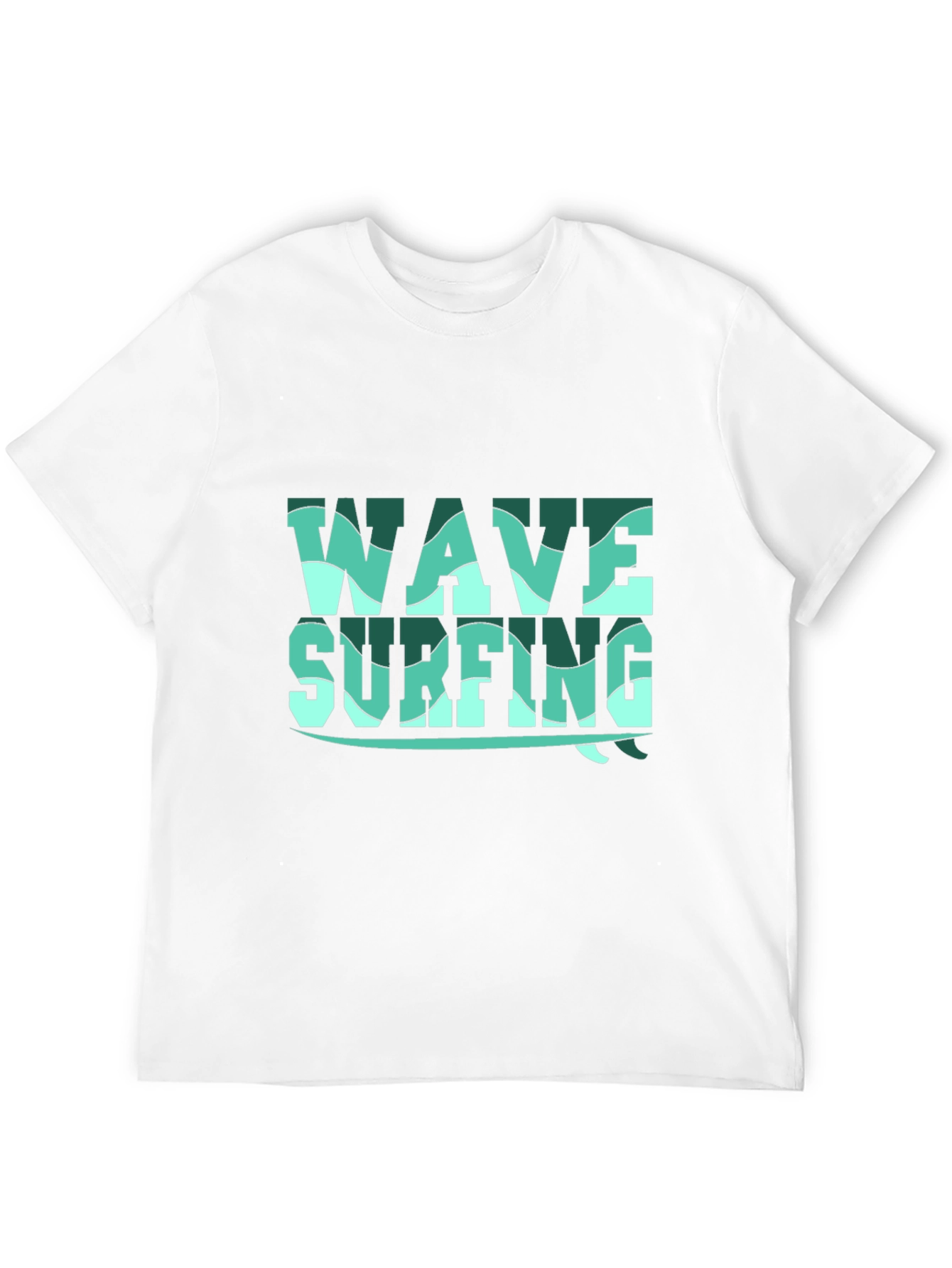 Wave Surfing Graphic Tee - Black