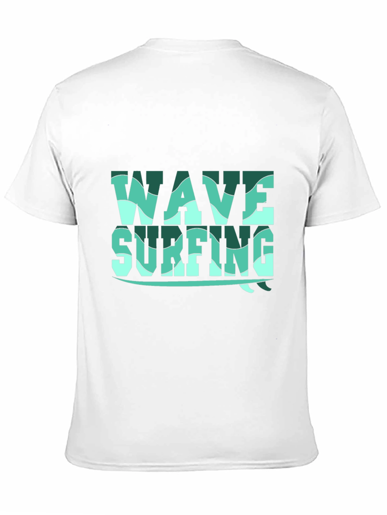 Wave Surfing Graphic Tee - Black