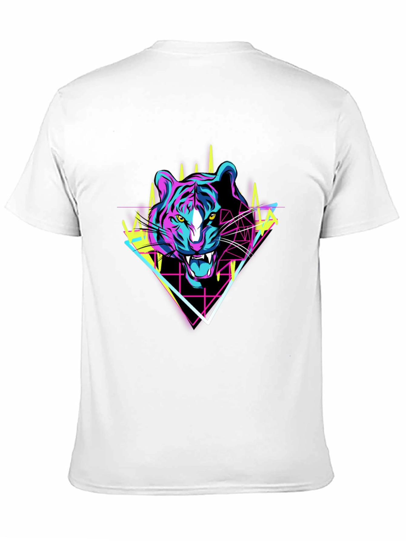 Retro Tiger Graphic Tee - Black