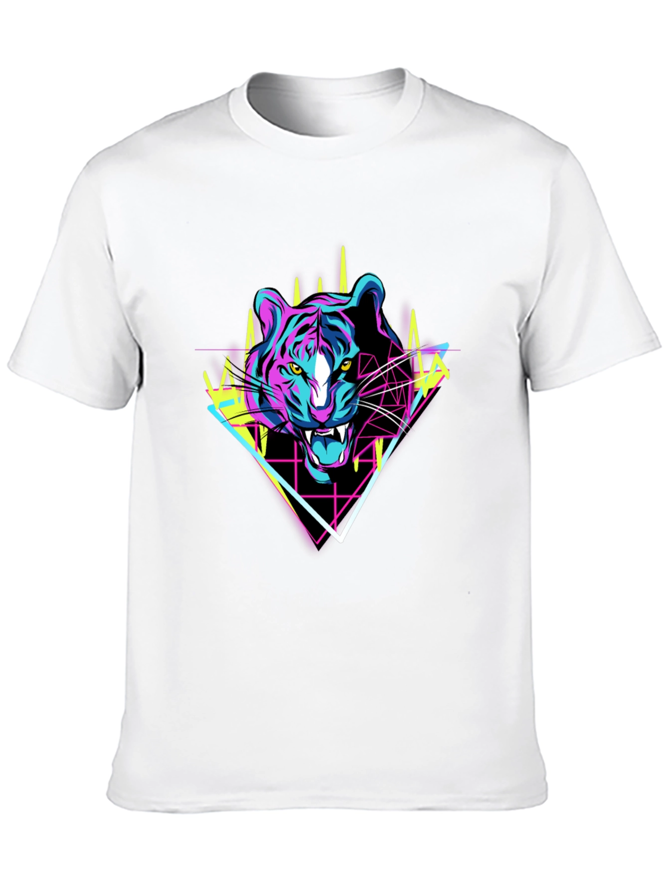 Retro Tiger Graphic Tee - Black