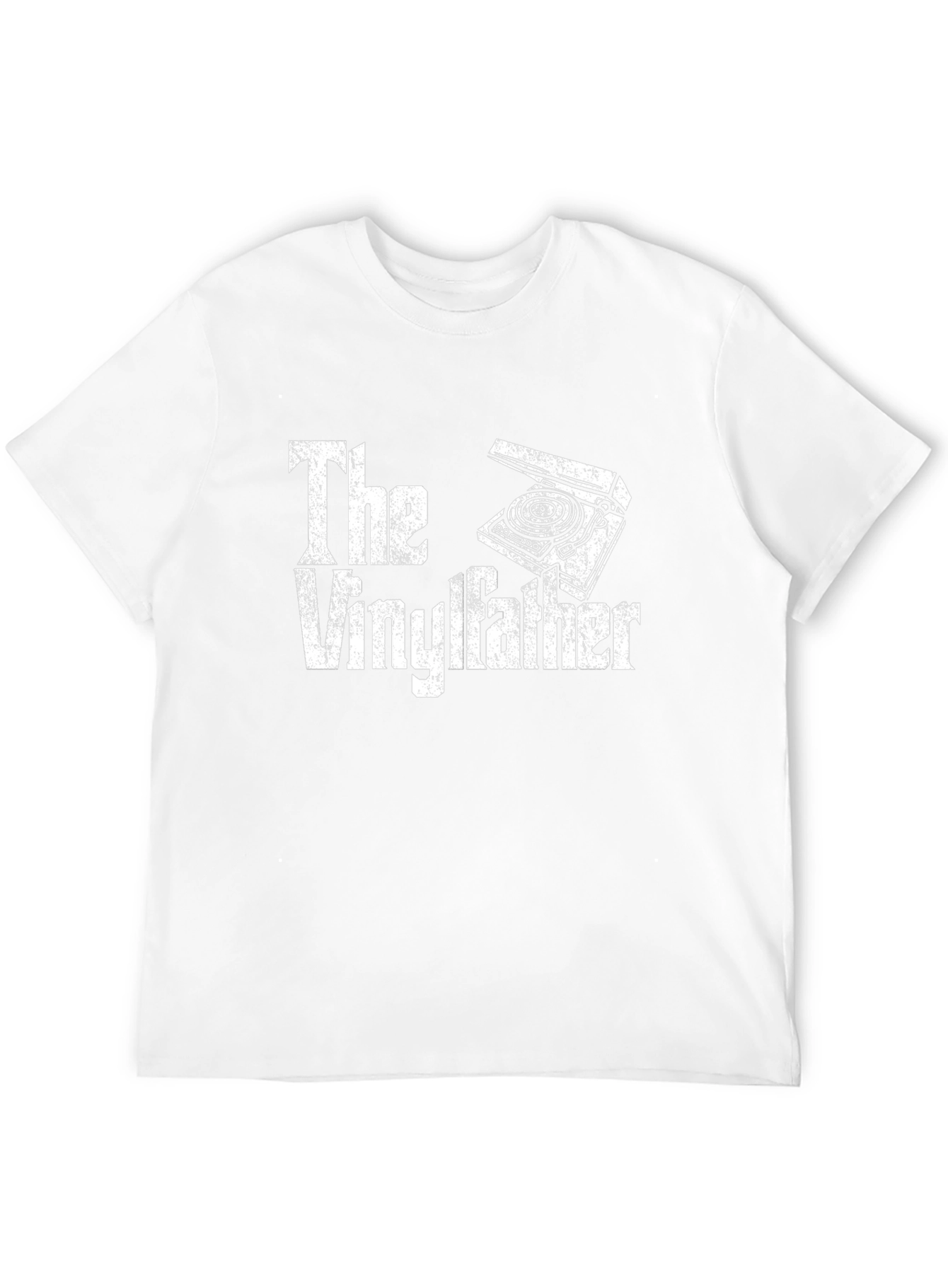 The Vinylfather Graphic Tee - Black Cotton T-Shirt