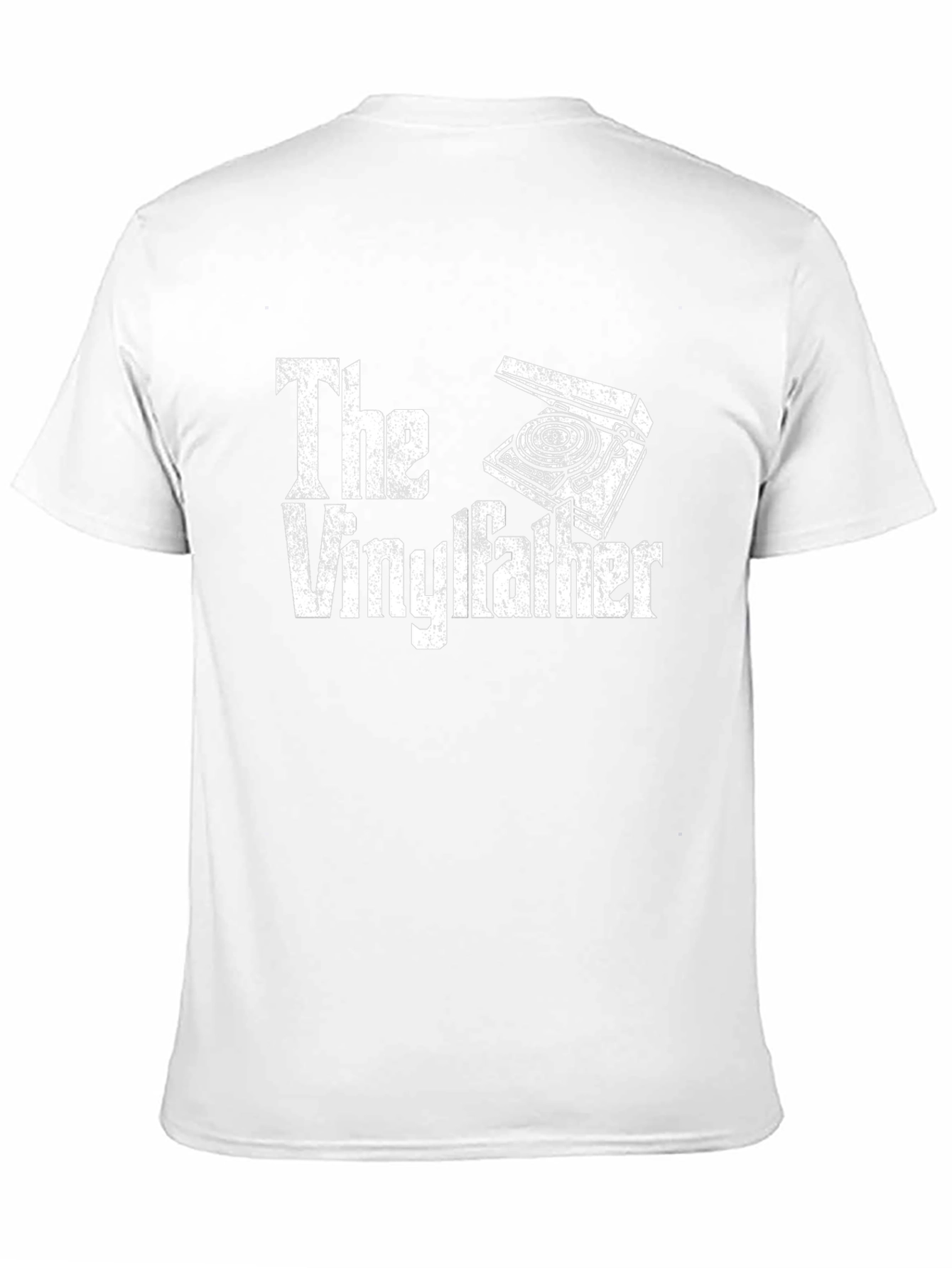 The Vinylfather Graphic Tee - Black Cotton T-Shirt