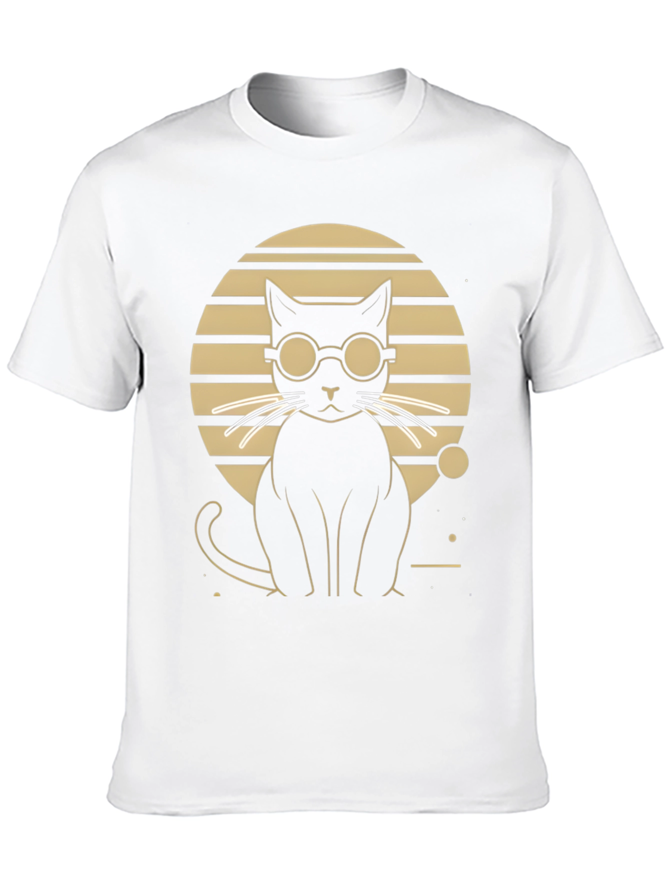 Cool Cat Graphic Tee - Stylish Black T-Shirt