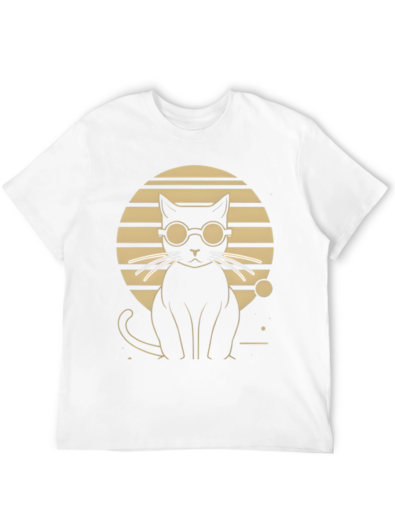 Cool Cat Graphic Tee - Stylish Black T-Shirt
