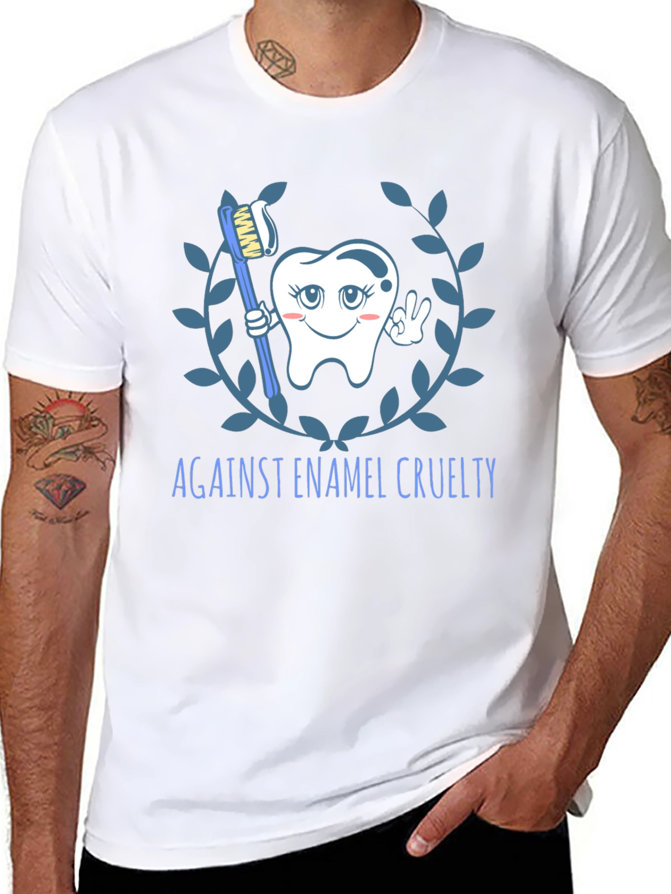 Against Enamel Cruelty T-Shirt - Black