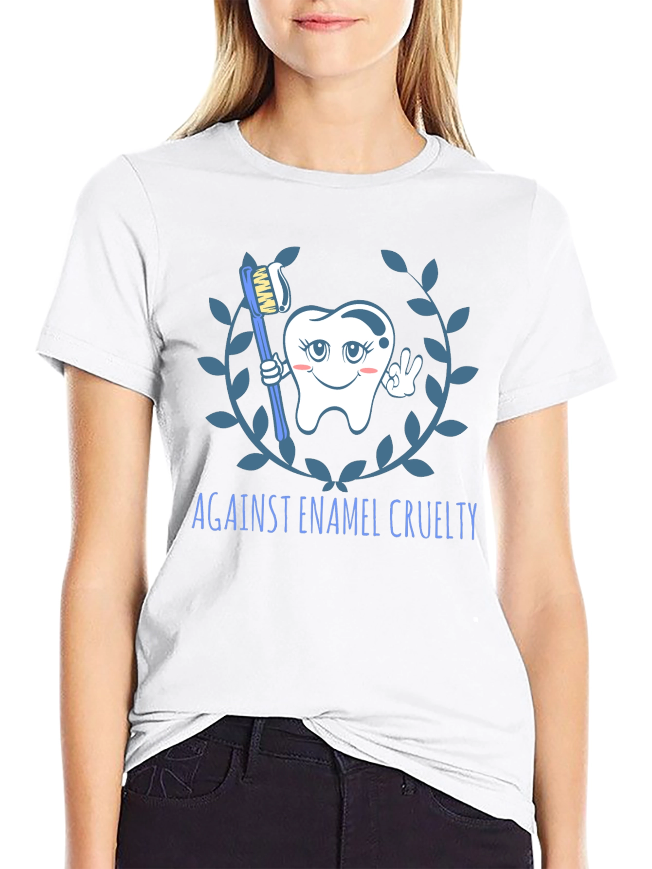 Against Enamel Cruelty T-Shirt - Black
