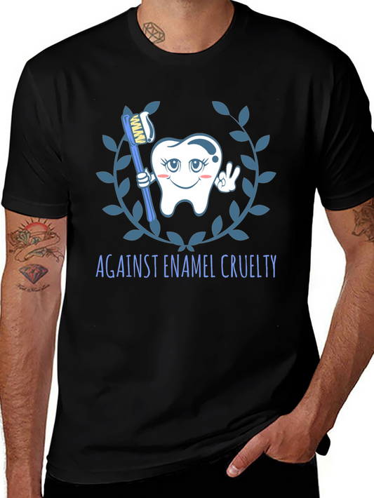Against Enamel Cruelty T-Shirt - Black