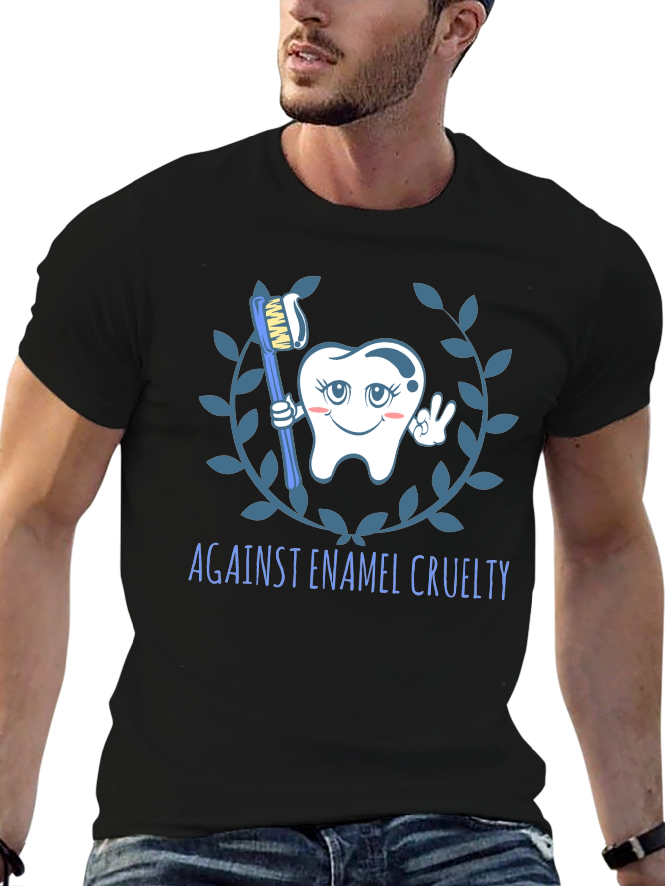 Against Enamel Cruelty T-Shirt - Black