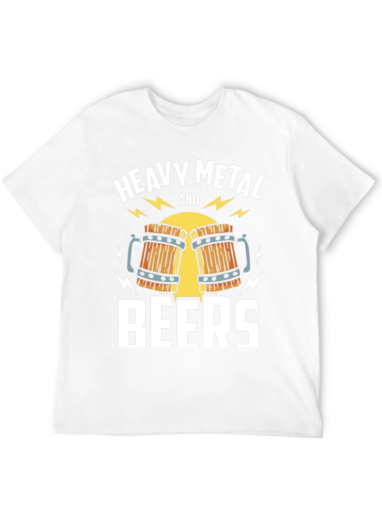 Heavy Metal and Beers Graphic T-Shirt