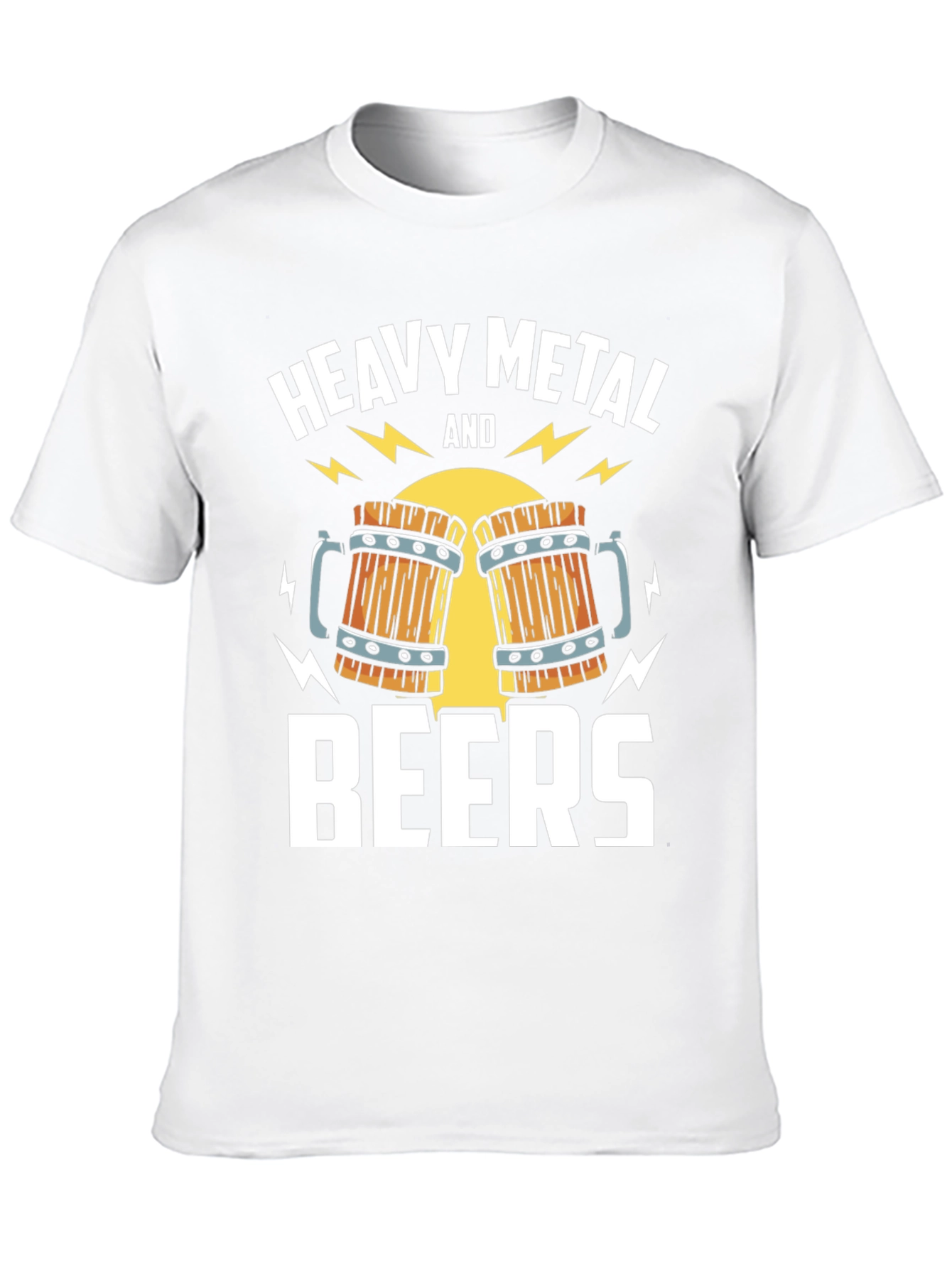 Heavy Metal and Beers Graphic T-Shirt