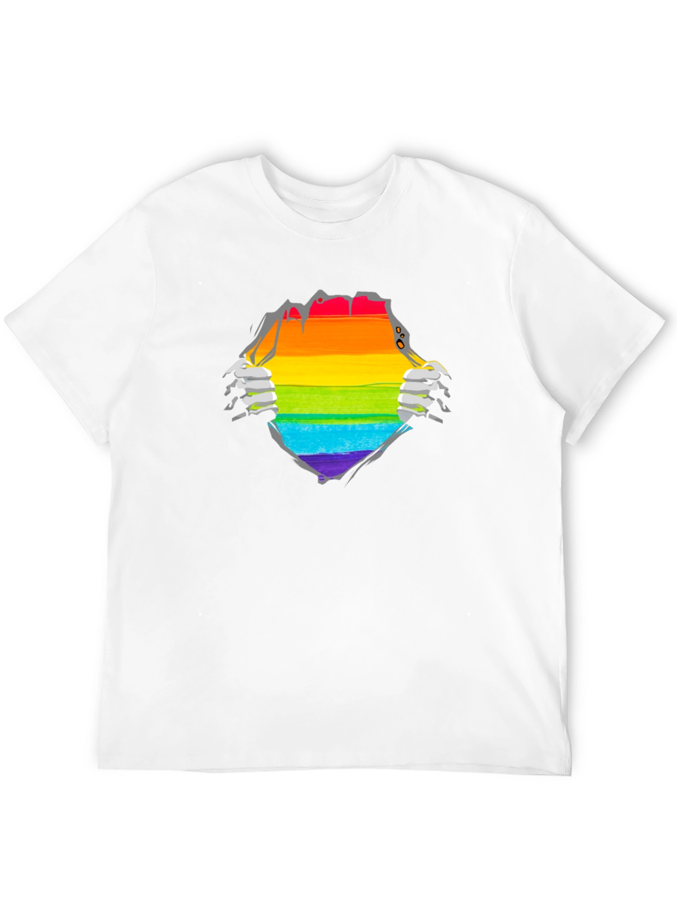 Pride Rainbow Ripped T-Shirt