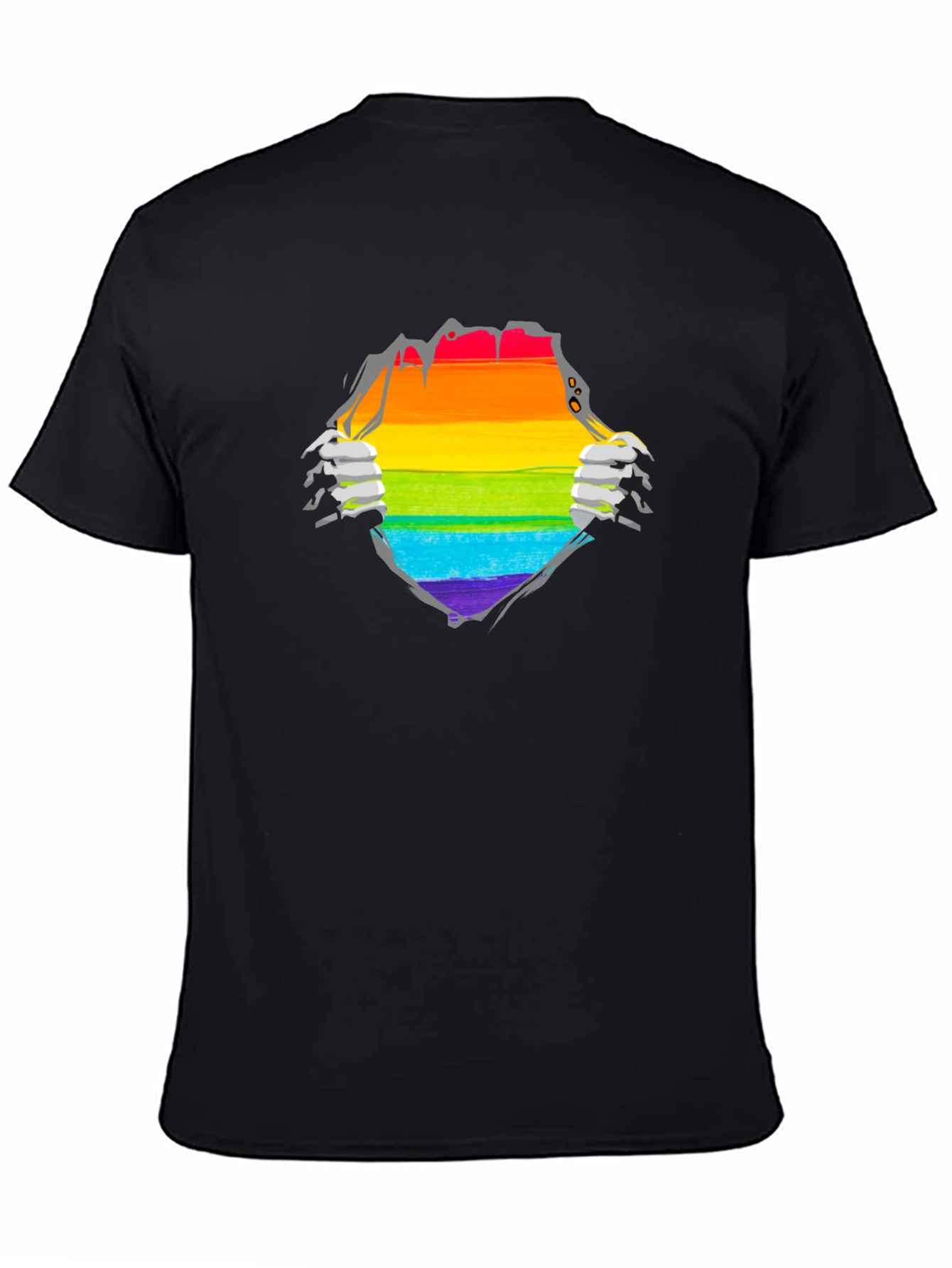 Pride Rainbow Ripped T-Shirt