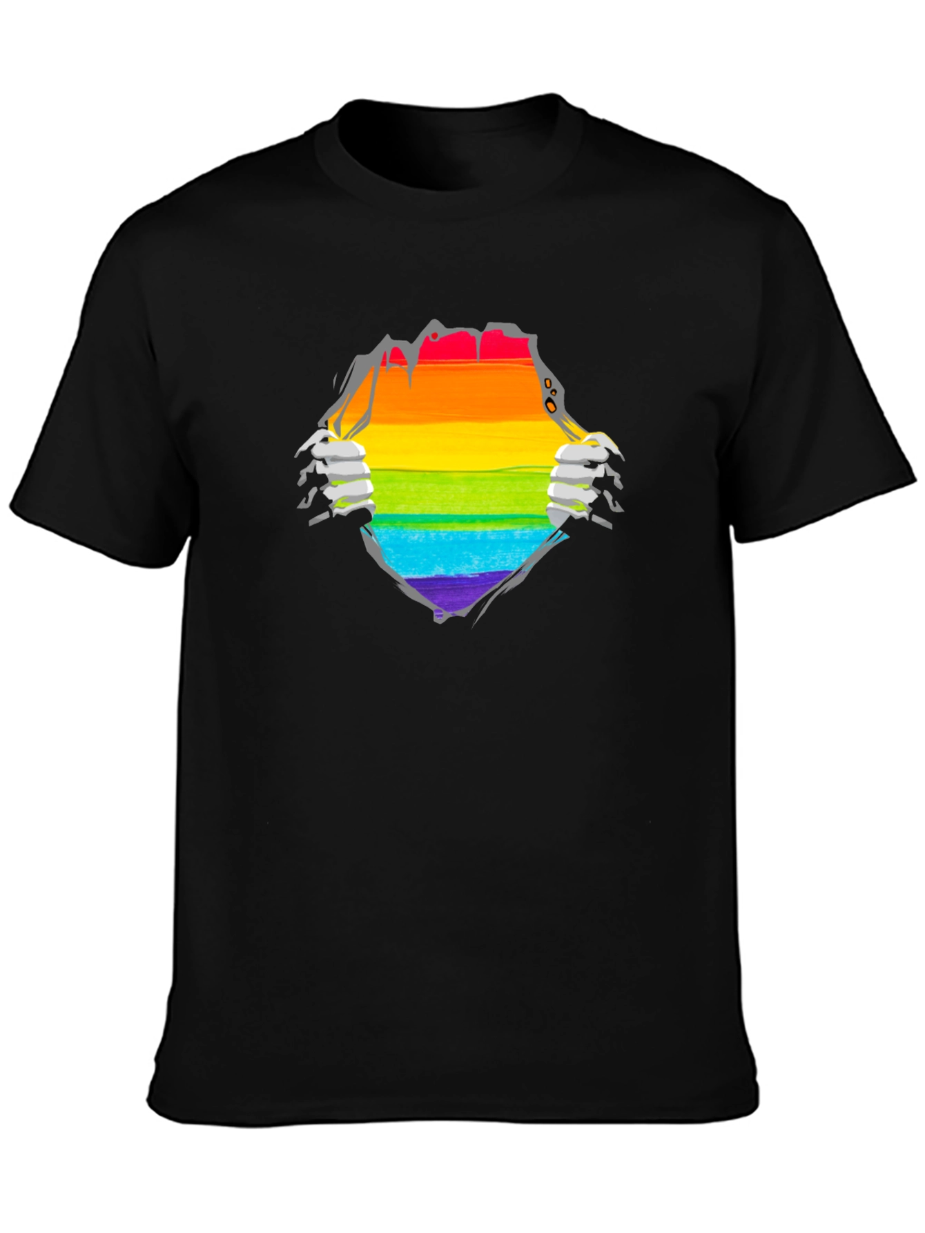 Pride Rainbow Ripped T-Shirt