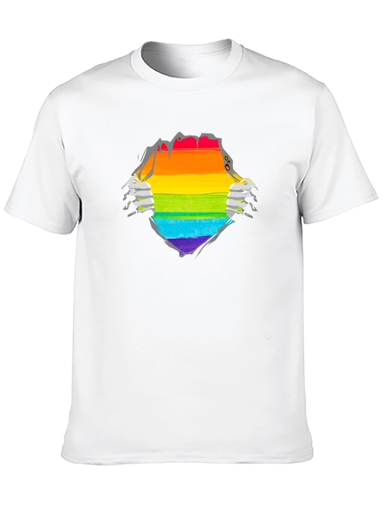 Pride Rainbow Ripped T-Shirt